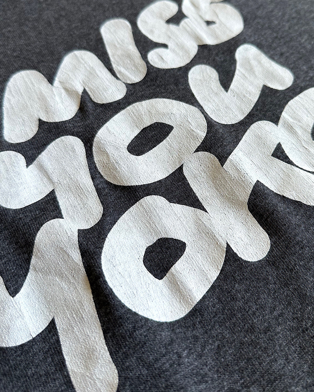 TODAY edition / I miss you yoko SS Tee - CHARCOAL