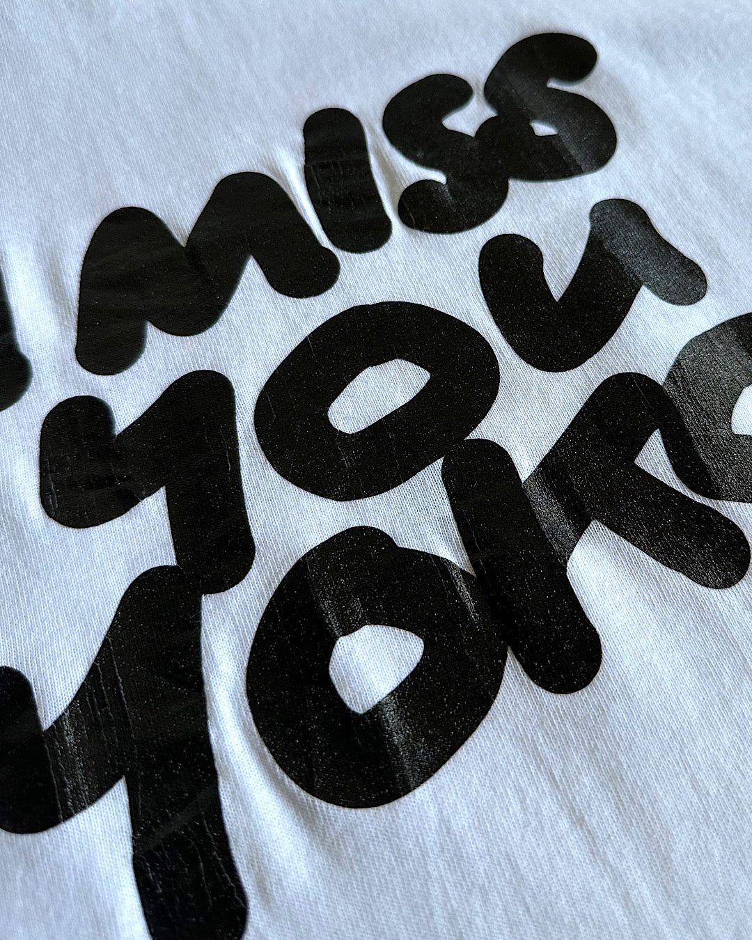 TODAY edition / I miss you yoko SS Tee - WHITE