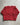 MacMahon Knitting Mills / Crochet Cardigan-SOLID - RED