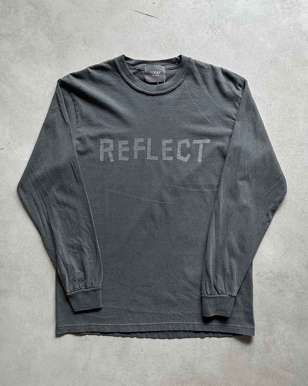 TODAY edition / REFLECT #02 LS Tee - BLACK