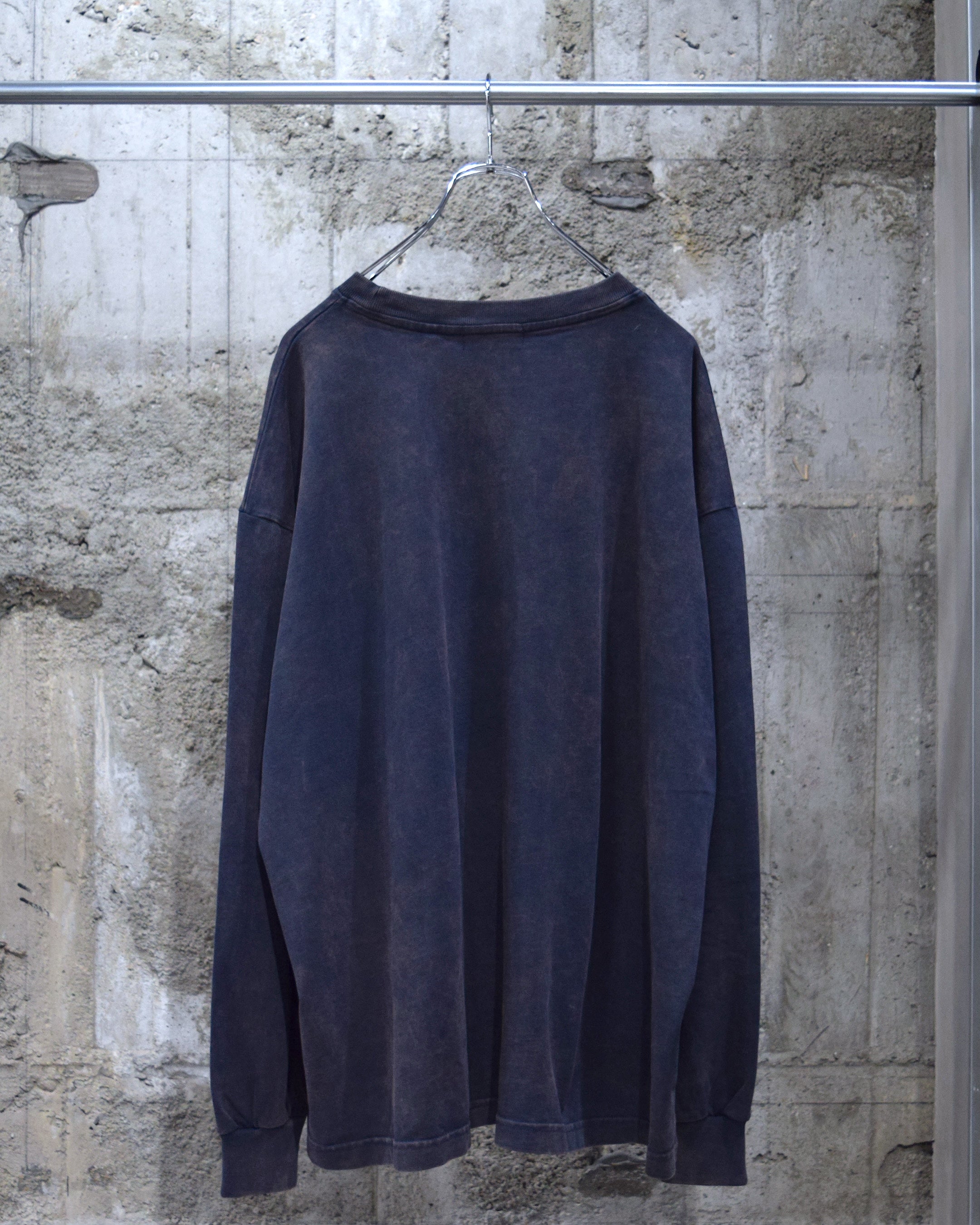 INTODUSK / LS OVERSIZED TEE - NAVY