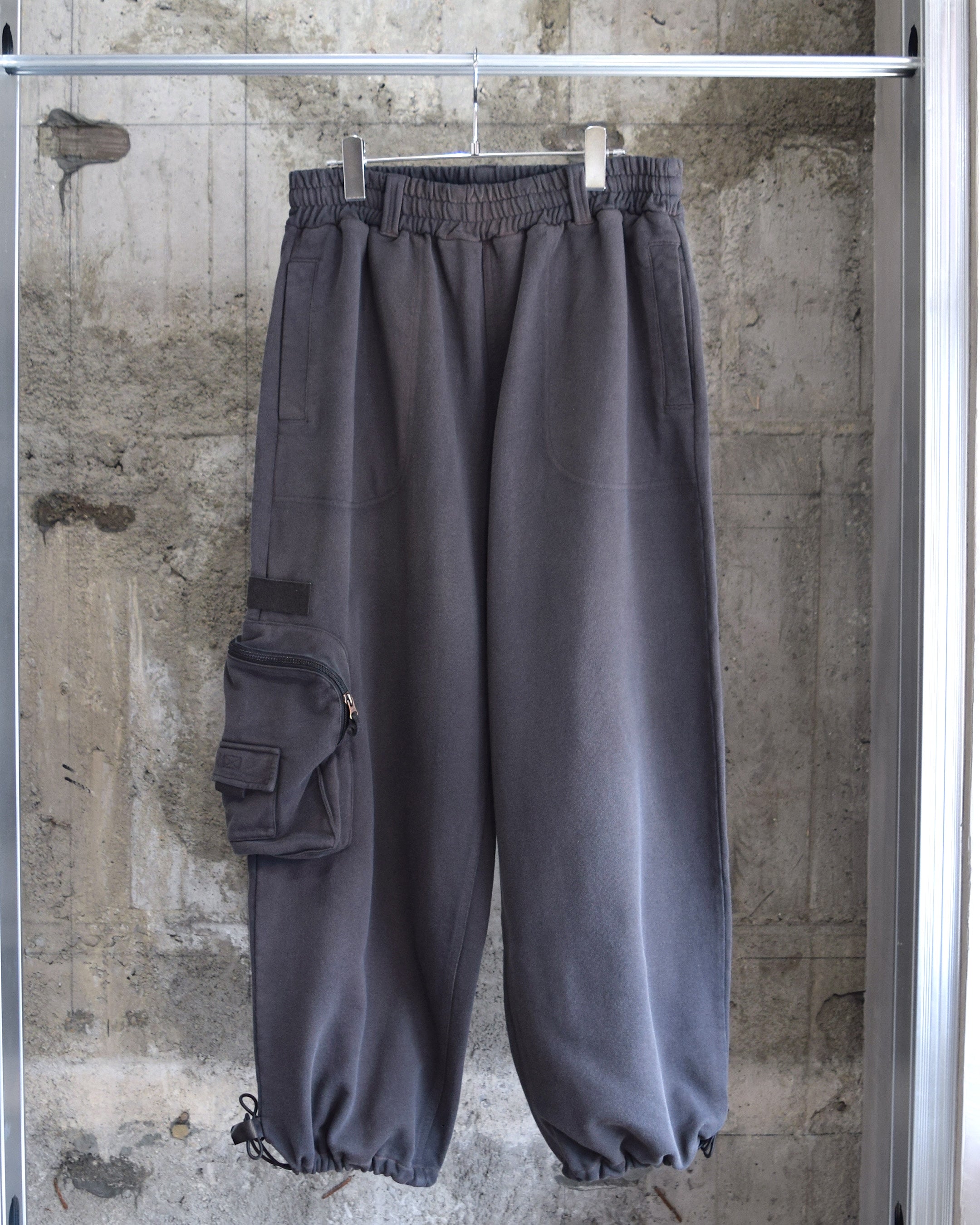 BONKNOW FREAKS / Giant Pocket Sweat Pant - WASHED BLACK