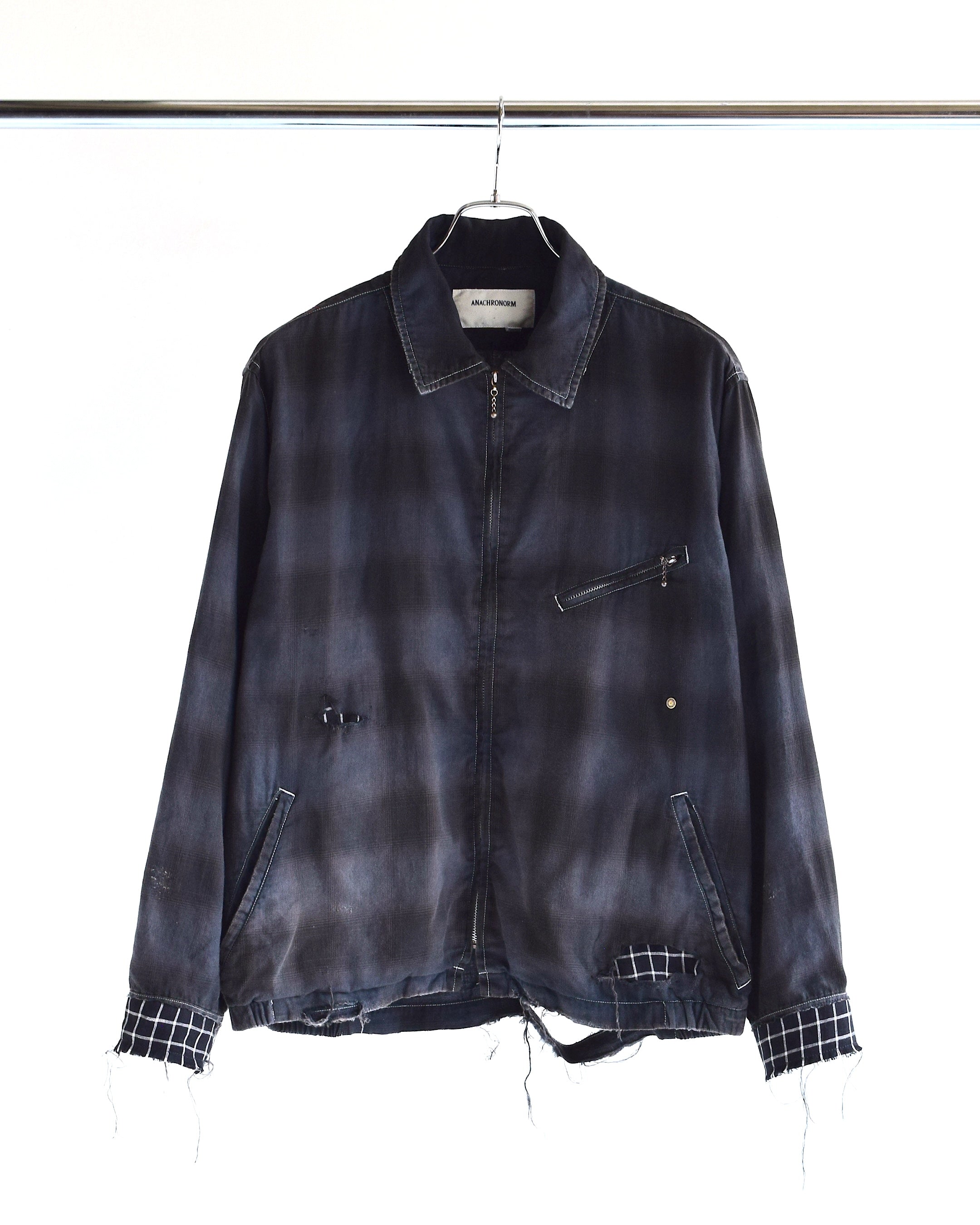 ANACHRONORM / SULFUR DYED OMBRE SWING TOP REMAKED JACKET
