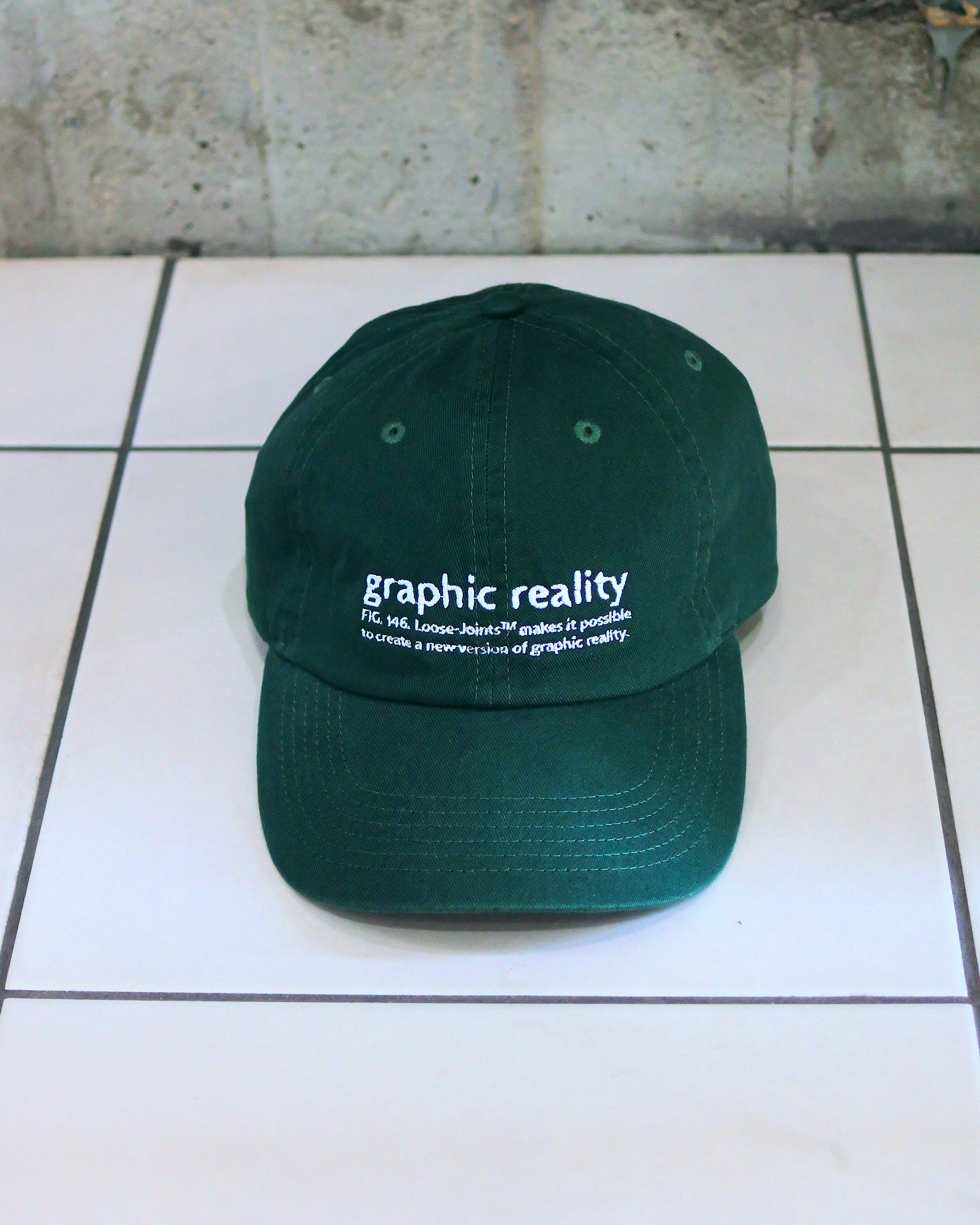 loosejoints / ED DAVIS - "Graphic Reality" BASEBALL CAP - GREEN