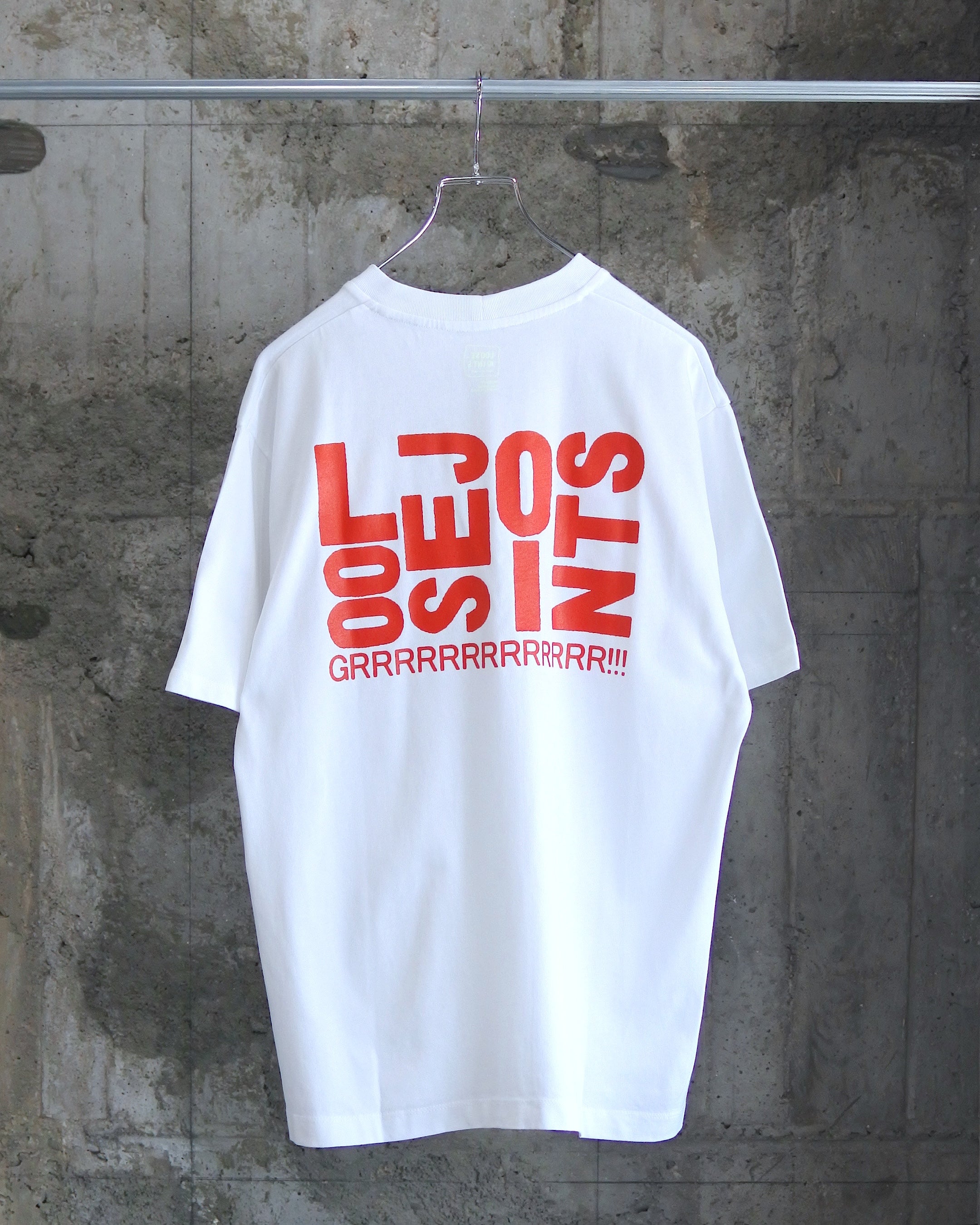 loosejoints / JASON FOX - "DOG" S/S TEE - WHITE