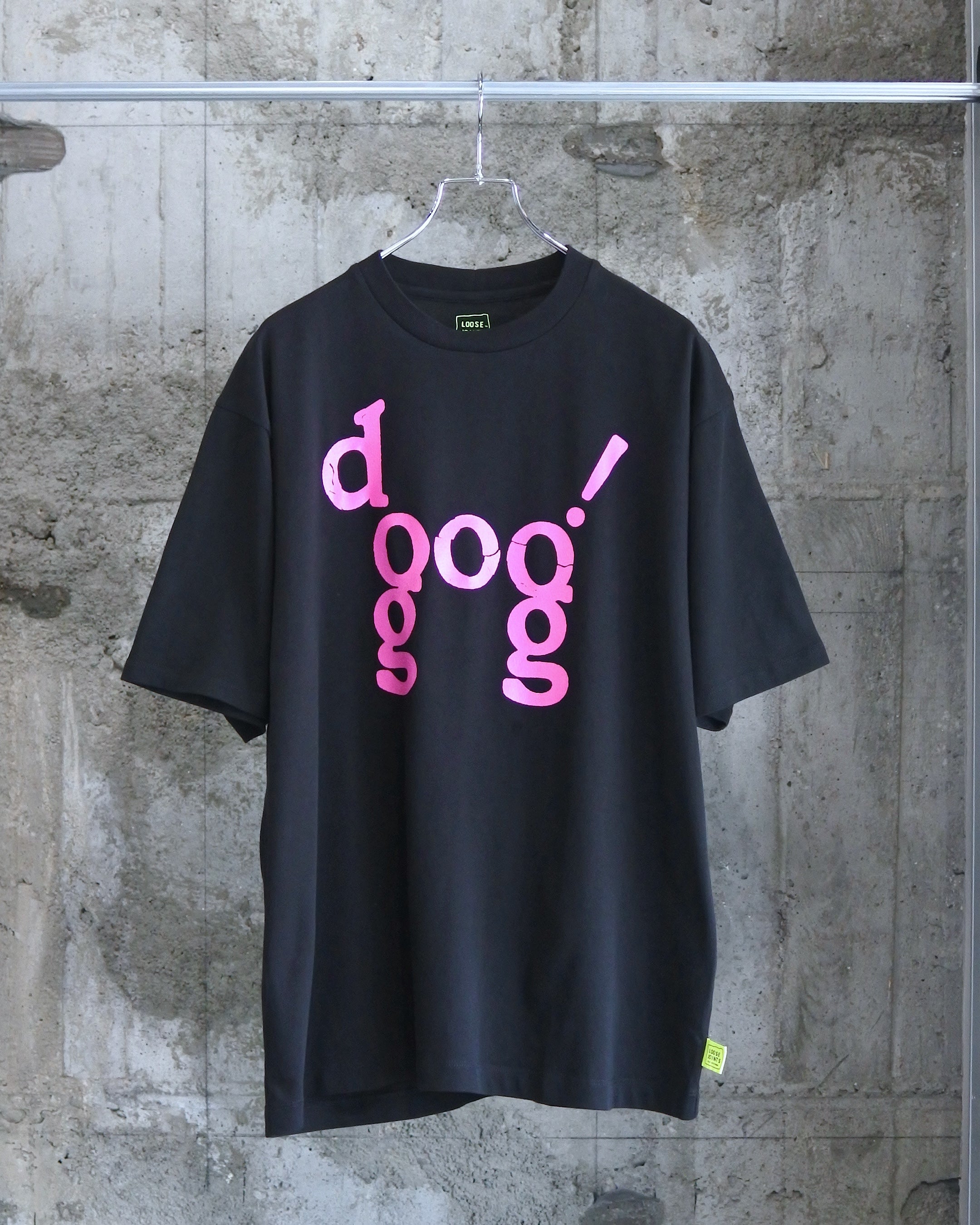 loosejoints / JASON FOX - "DOG" S/S TEE - BLACK