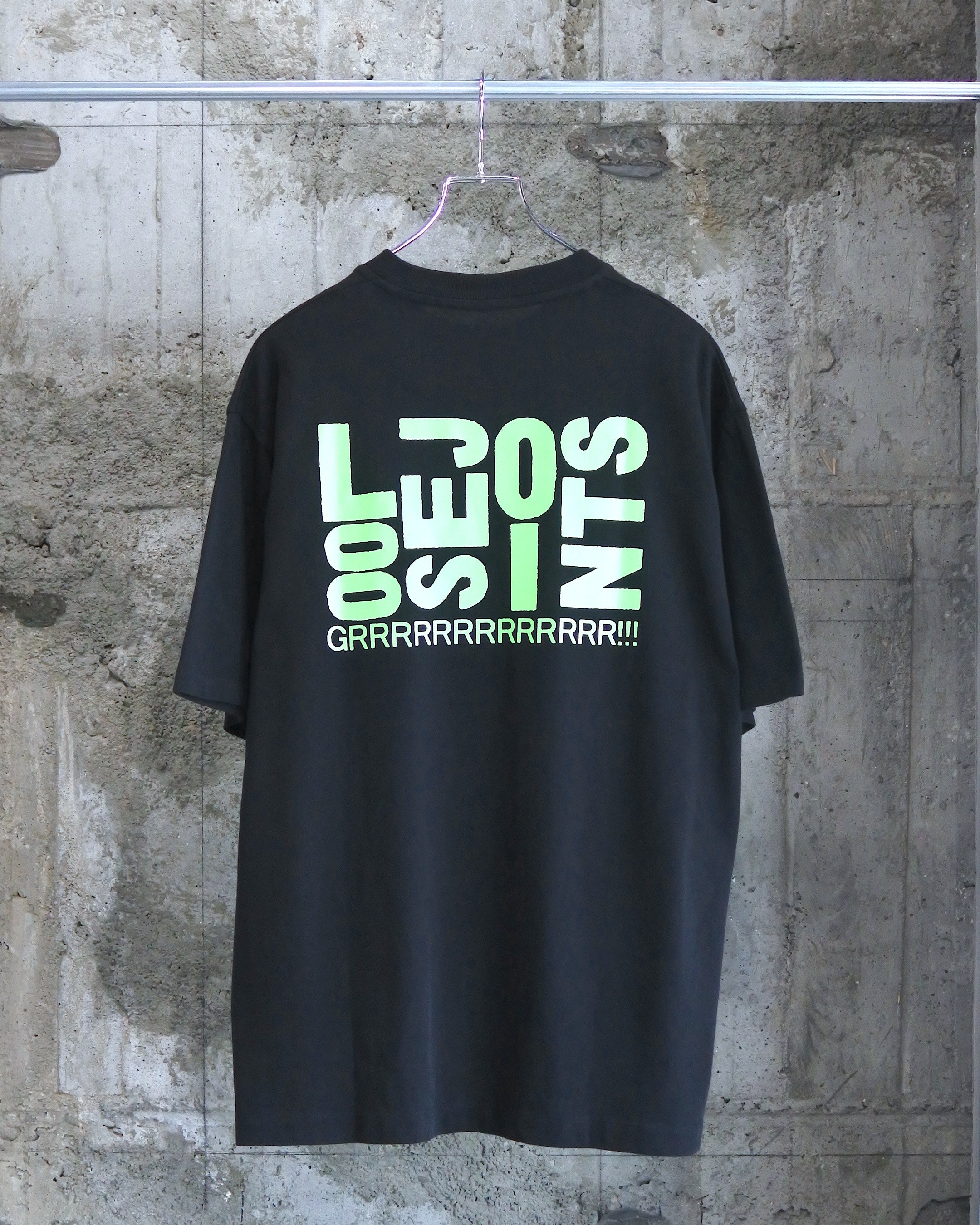 loosejoints / JASON FOX - "DOG" S/S TEE - BLACK