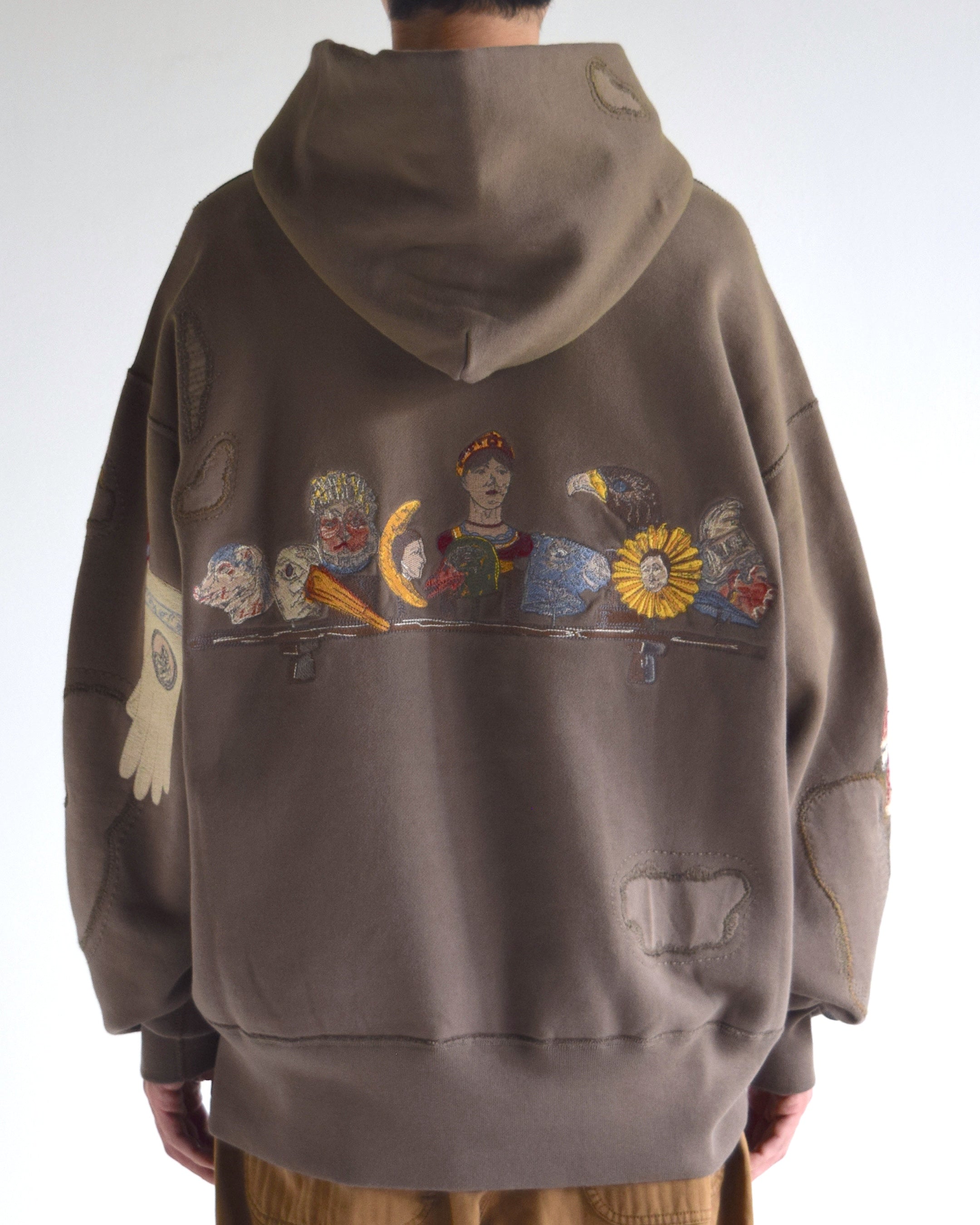 samuel zelig / Antique Hoodie - Brown
