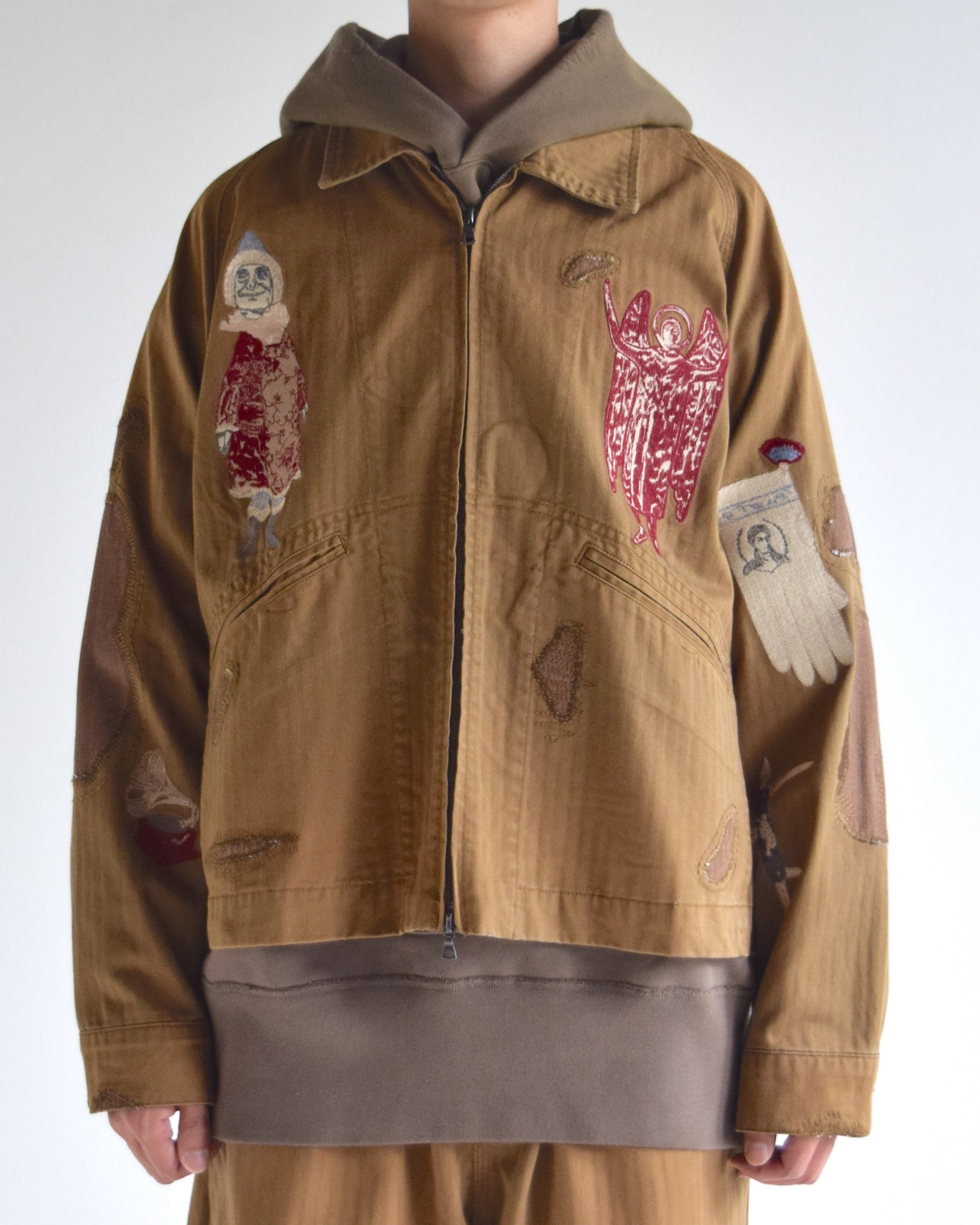 samuel zelig / Antique Zip Jacket - Brown