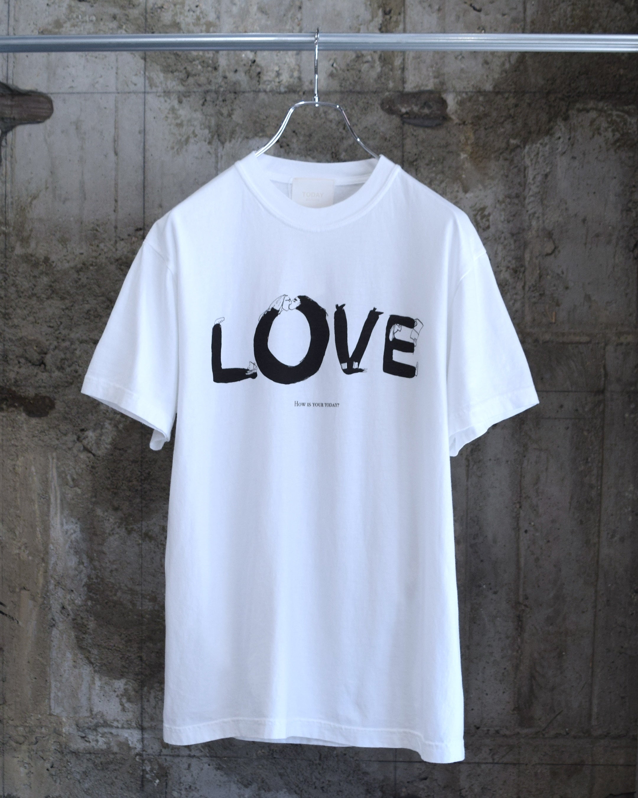 TODAY edition / "LOVE" SS Tee - WHITE
