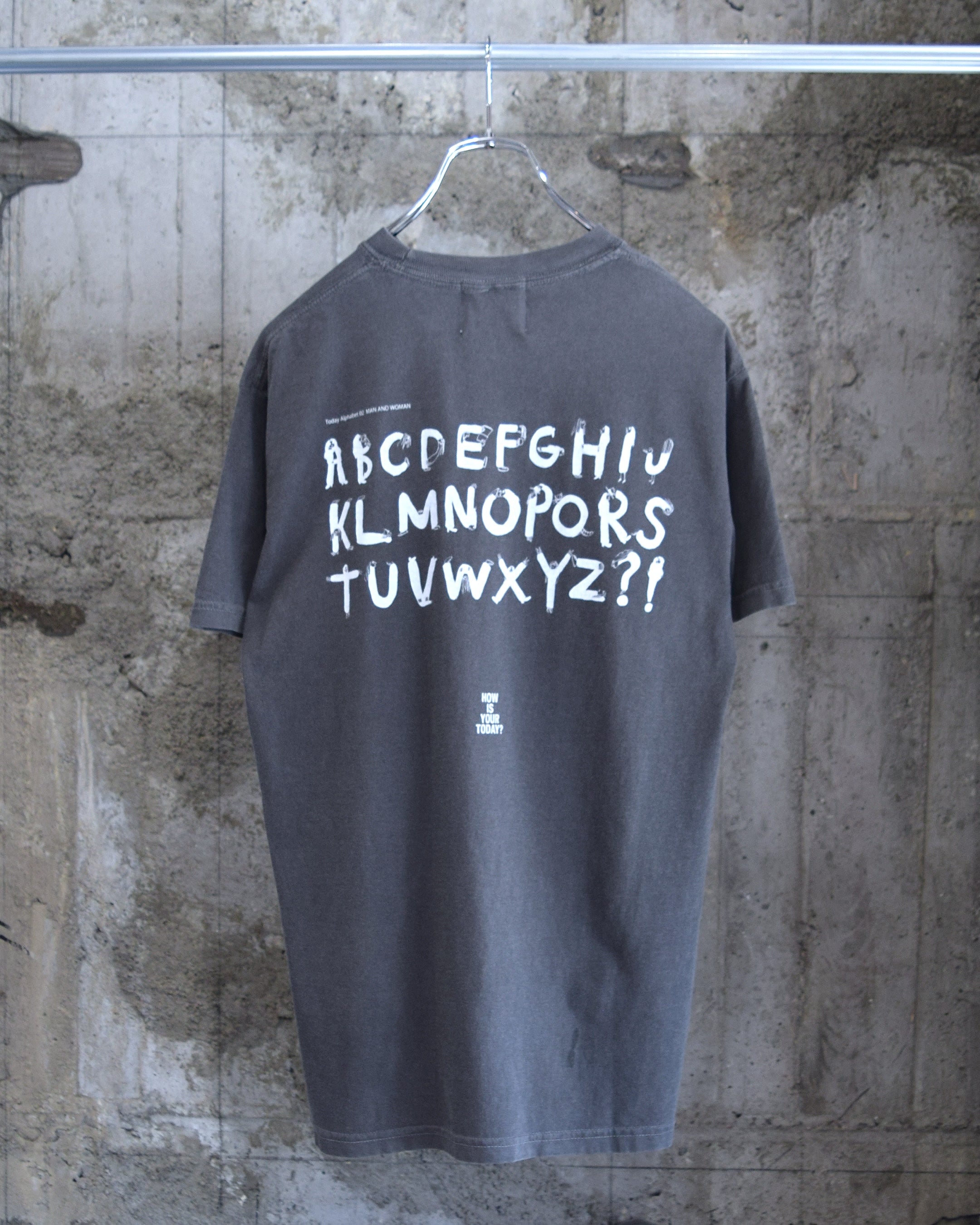 TODAY edition / "LOVE" SS Tee - CHARCOAL