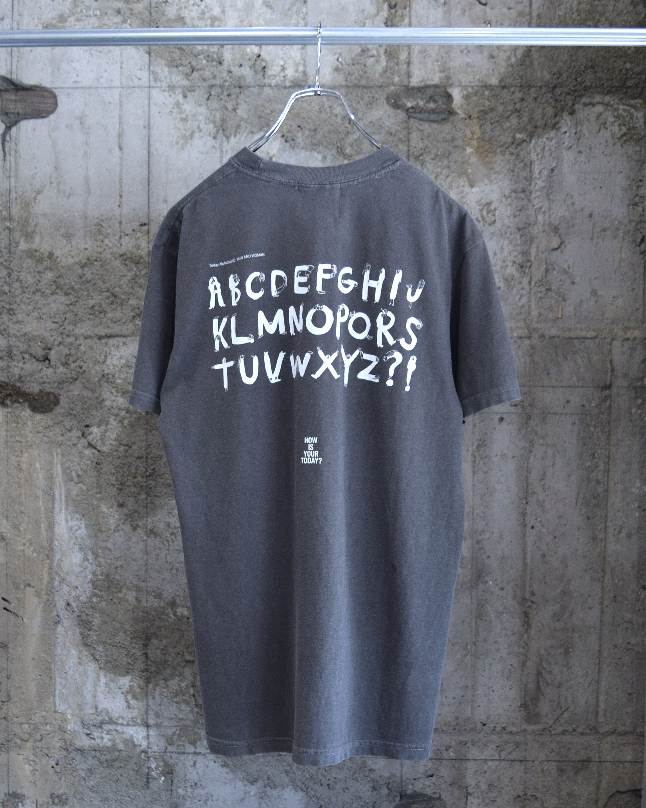 TODAY edition / "IMAGINE" SS Tee - CHARCOAL