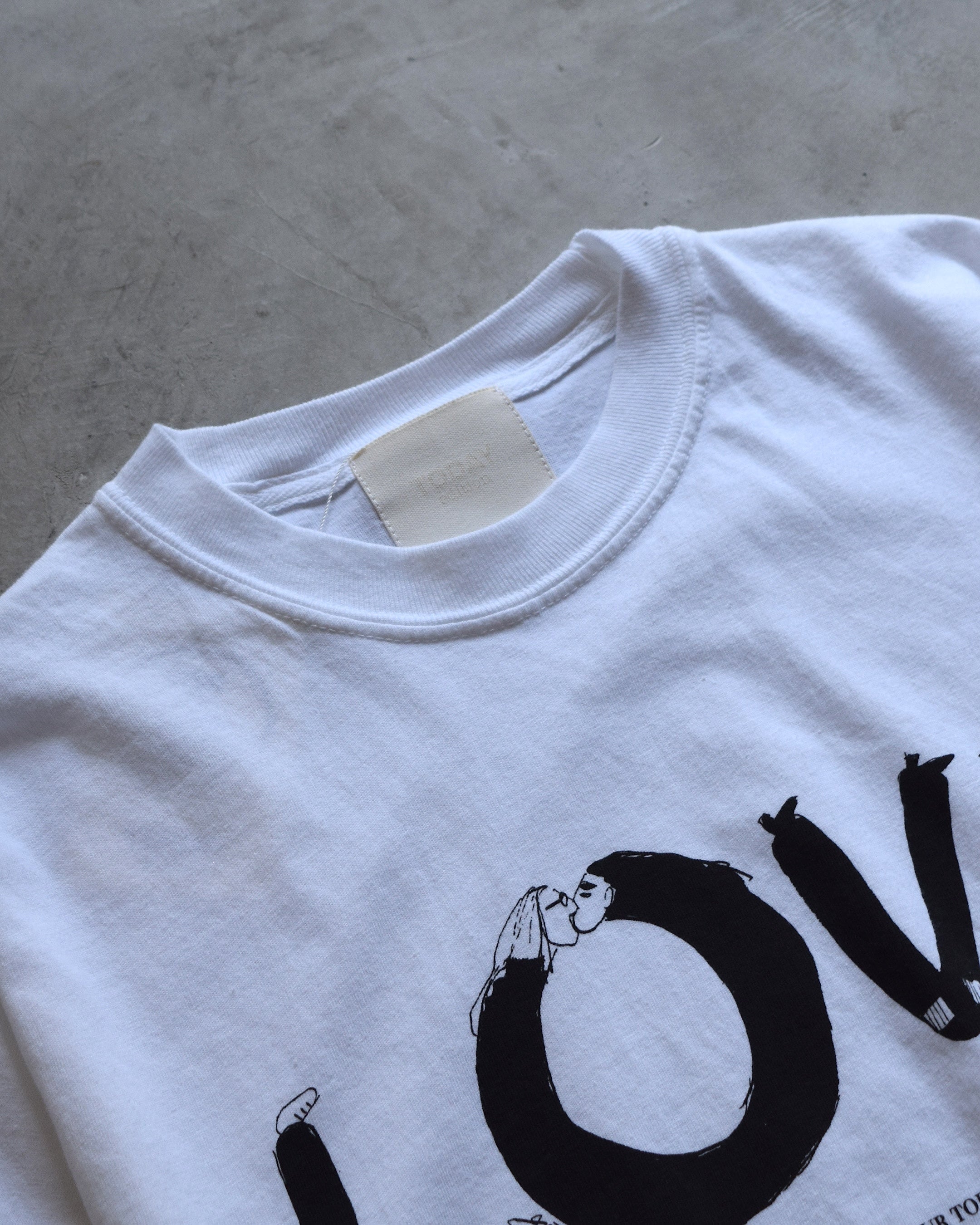 TODAY edition / "LOVE" SS Tee - WHITE