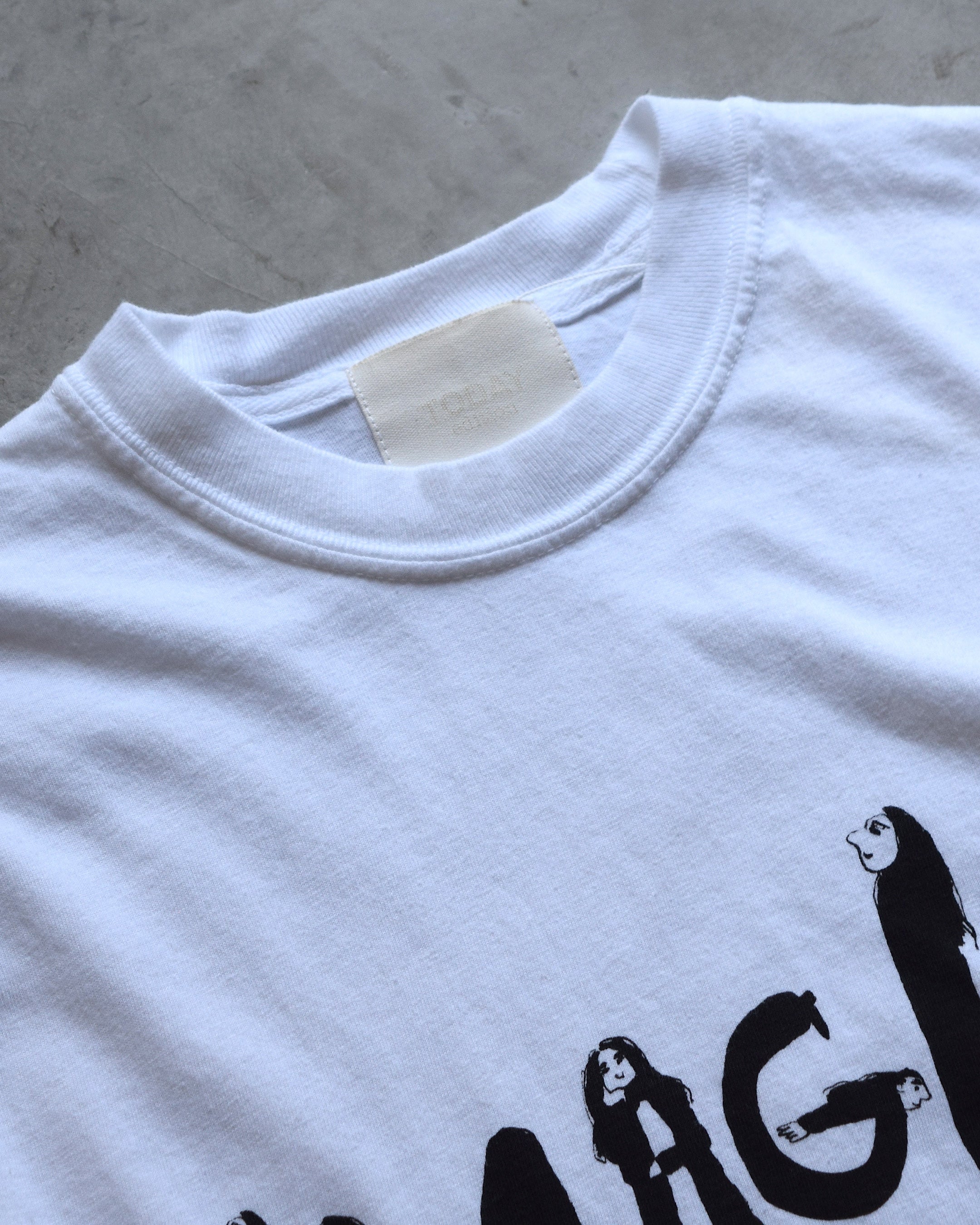 TODAY edition / "IMAGINE" SS Tee - WHITE
