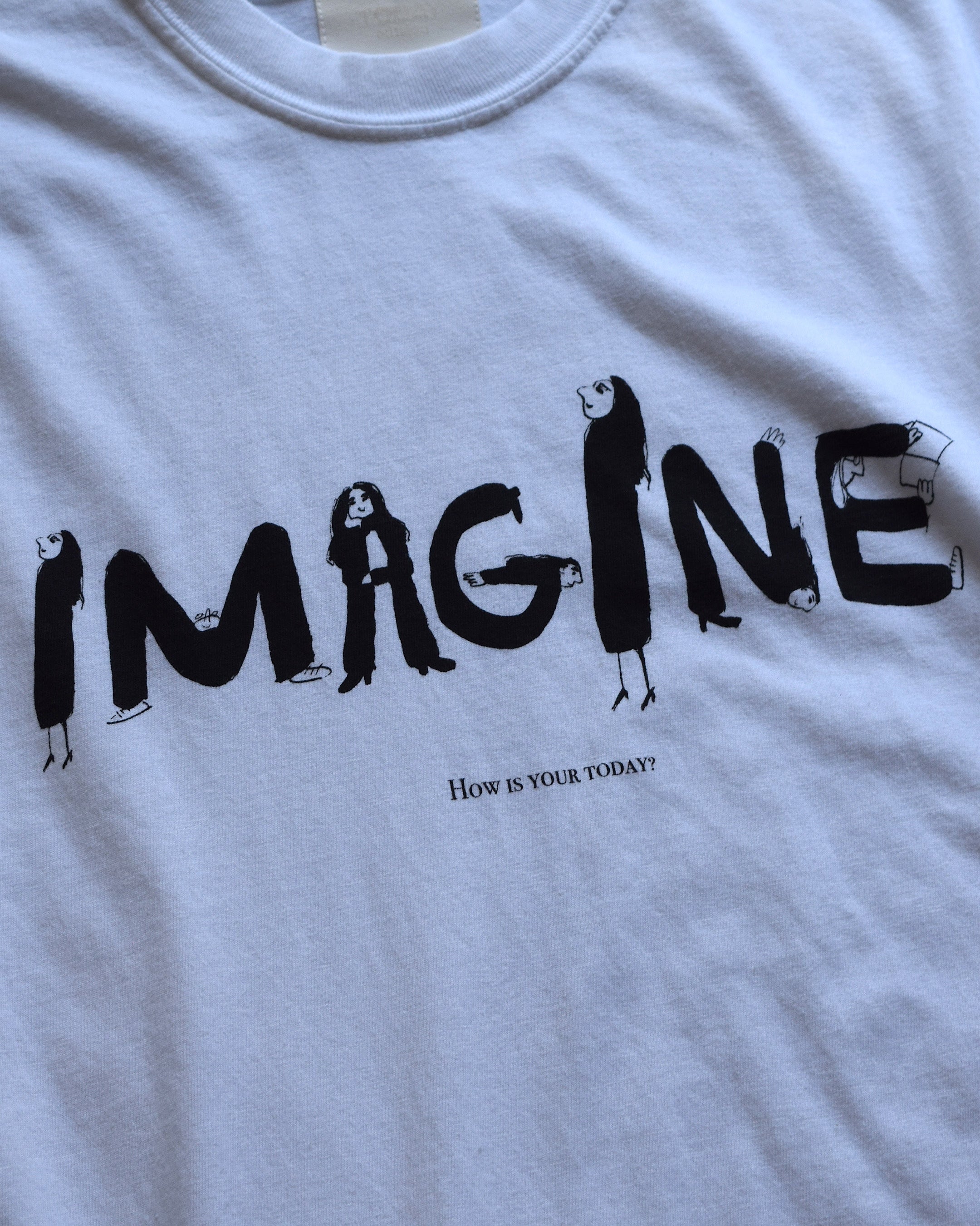 TODAY edition / "IMAGINE" SS Tee - WHITE