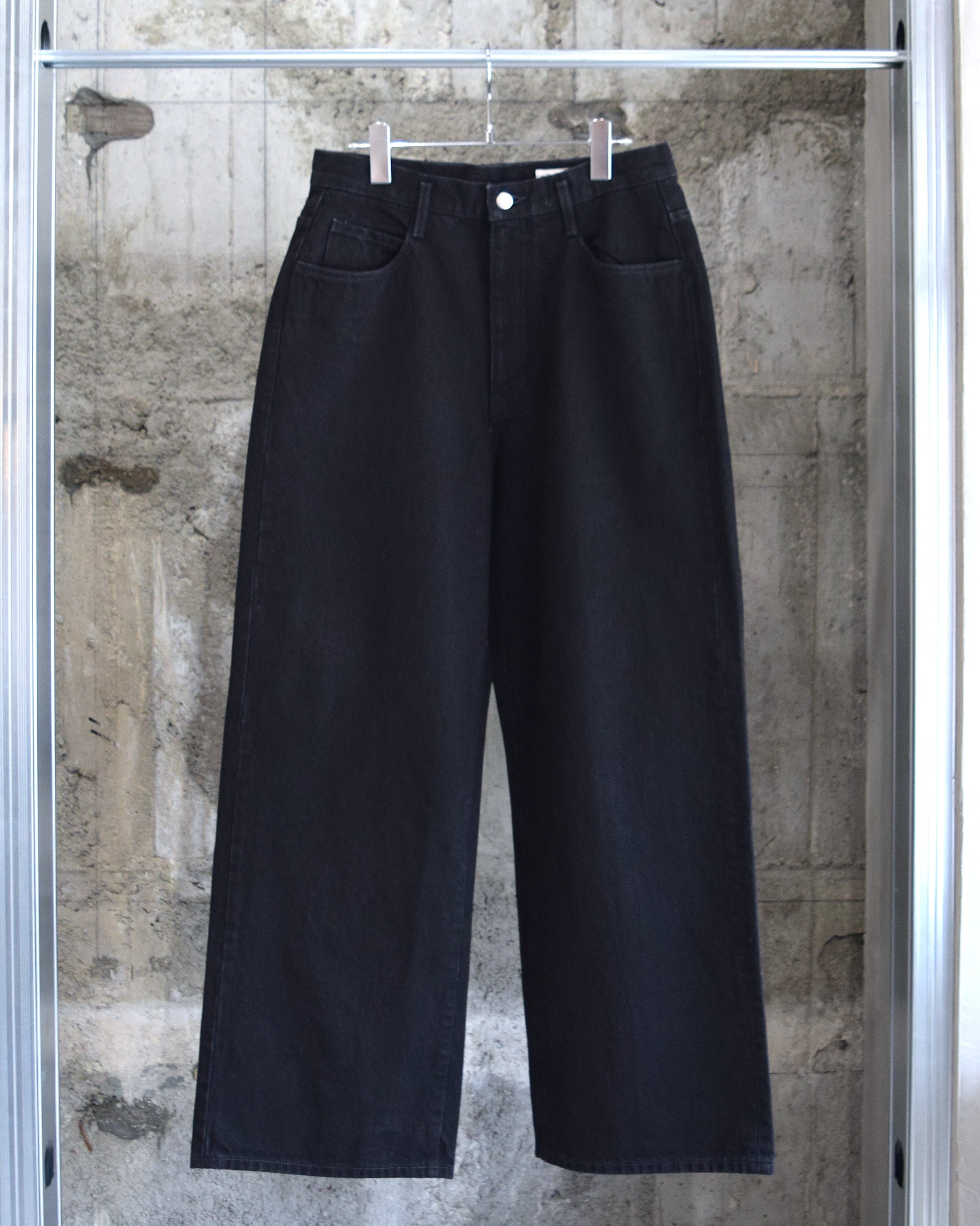 nakedgauge / BLACK DENIM ASHLEY JEANS - BLACK