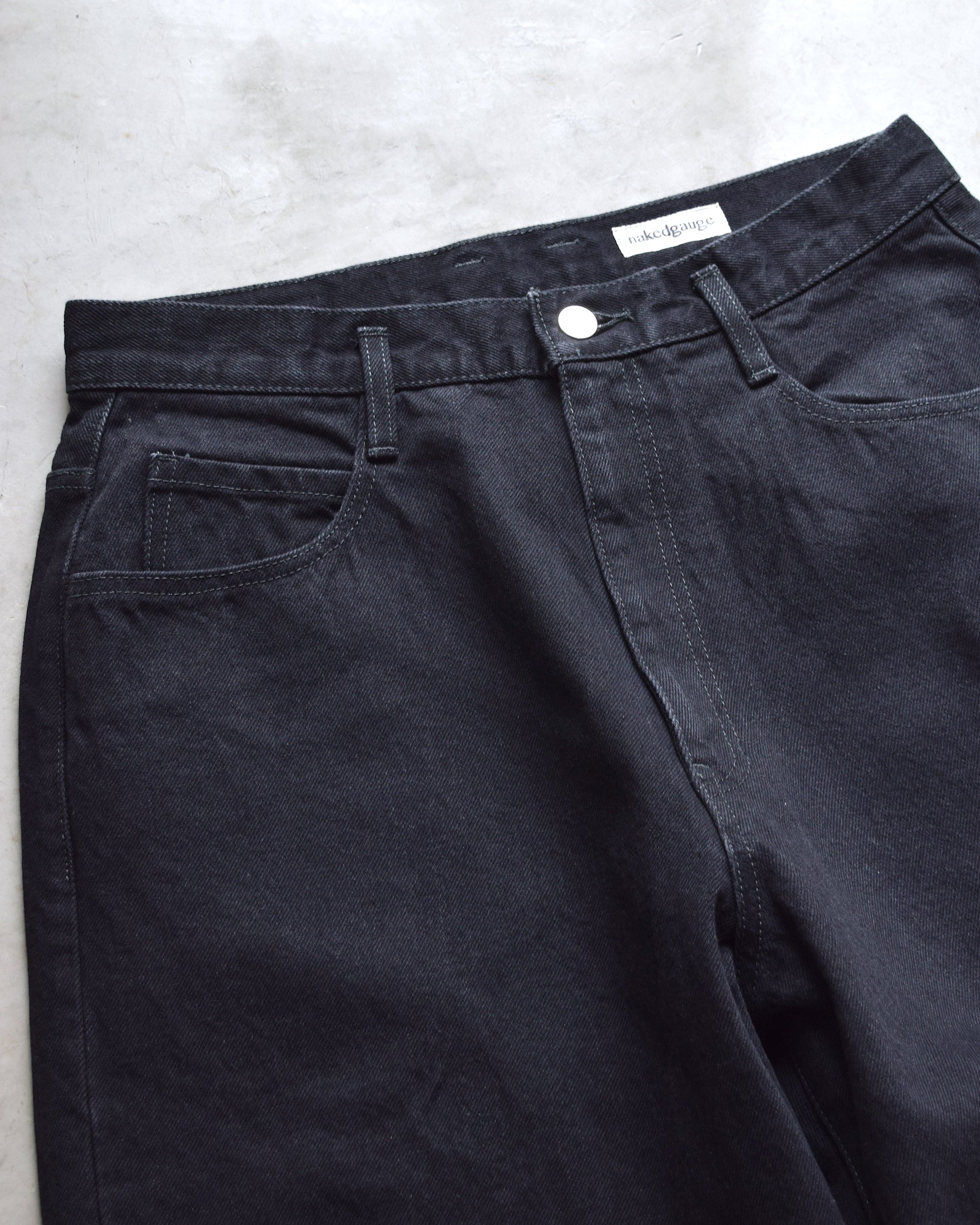 nakedgauge / BLACK DENIM ASHLEY JEANS - BLACK