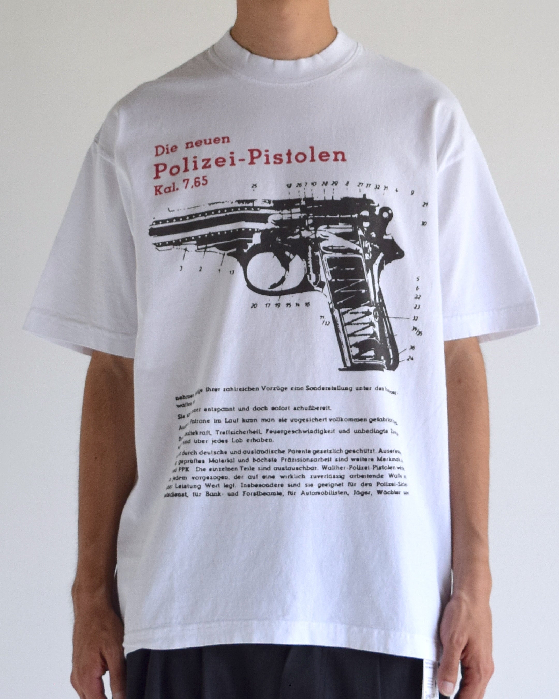 LES SIX / Gun catalogue Tee - WHITE