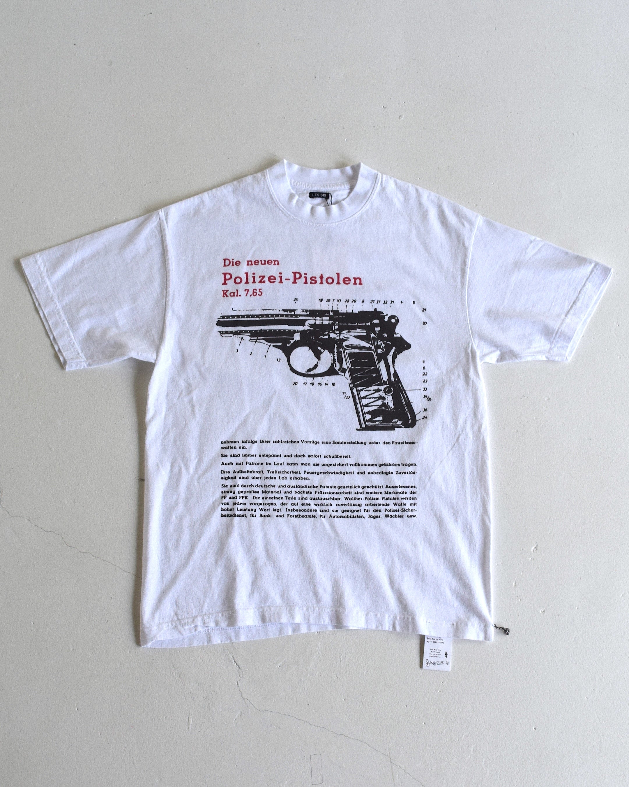 LES SIX / Gun catalogue Tee - WHITE