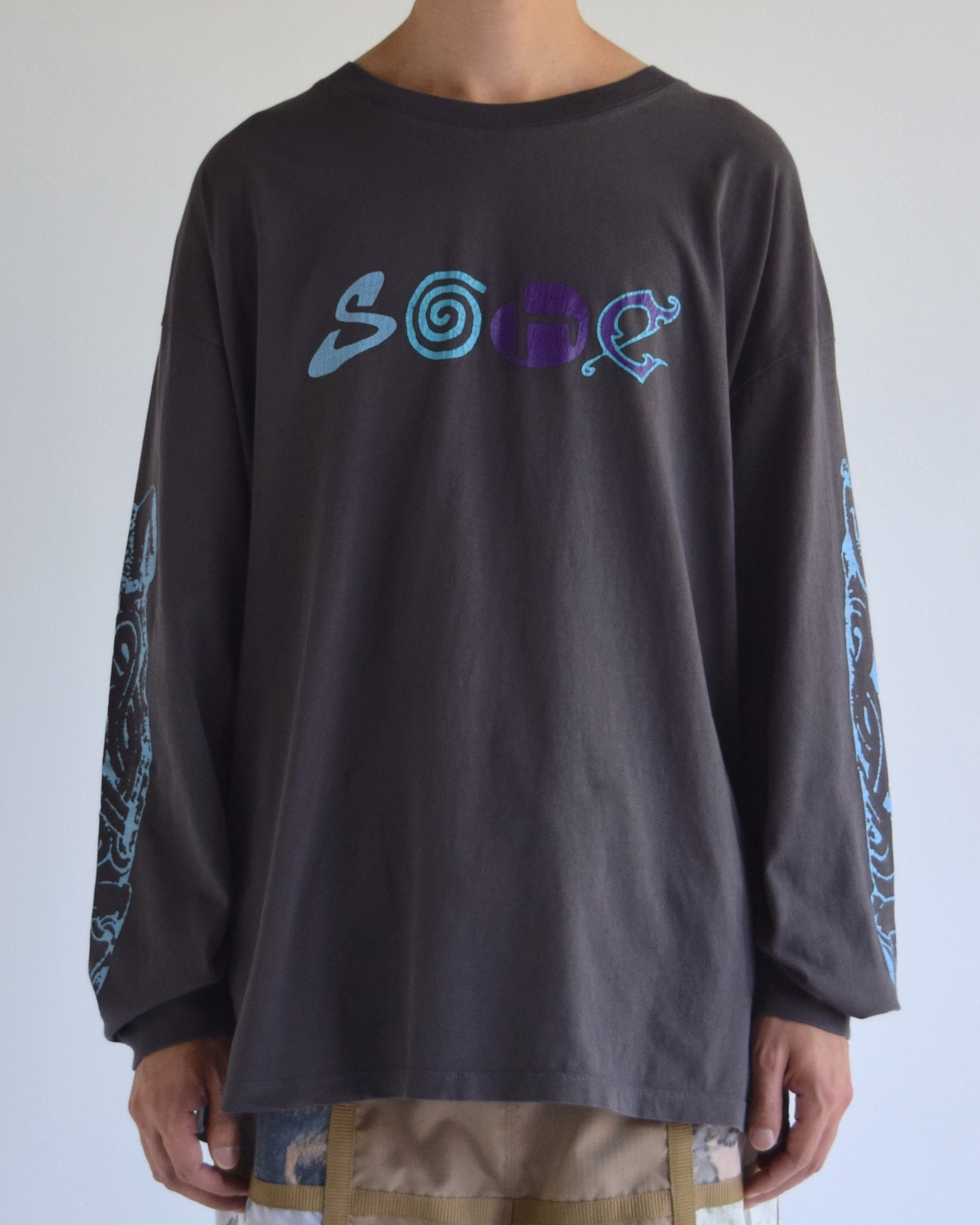 Somewhere Outside / S.O.H.C Ethnic Tribal Ornament L/SL - CHARCOAL
