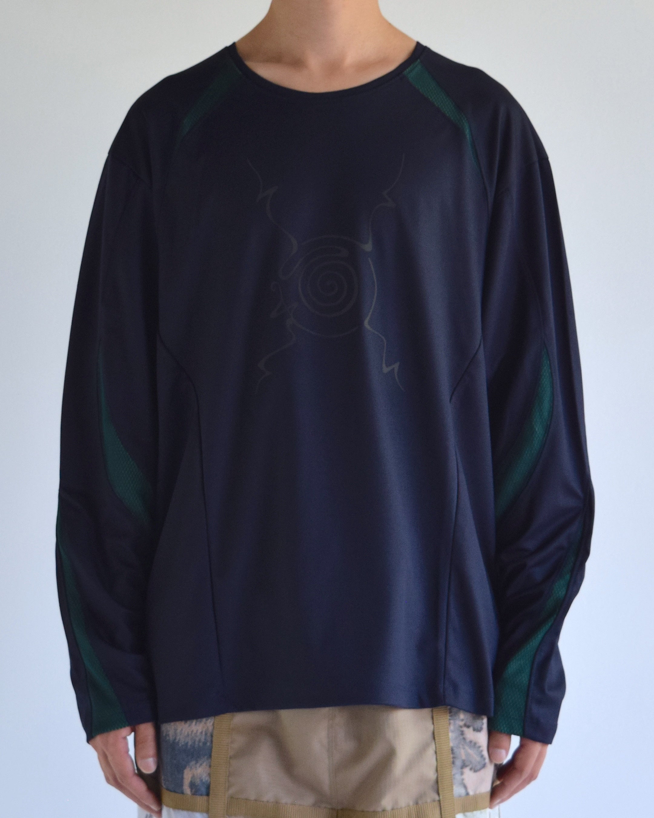 Somewhere Outside / Mesh Paneled L/SL - D/NAVY