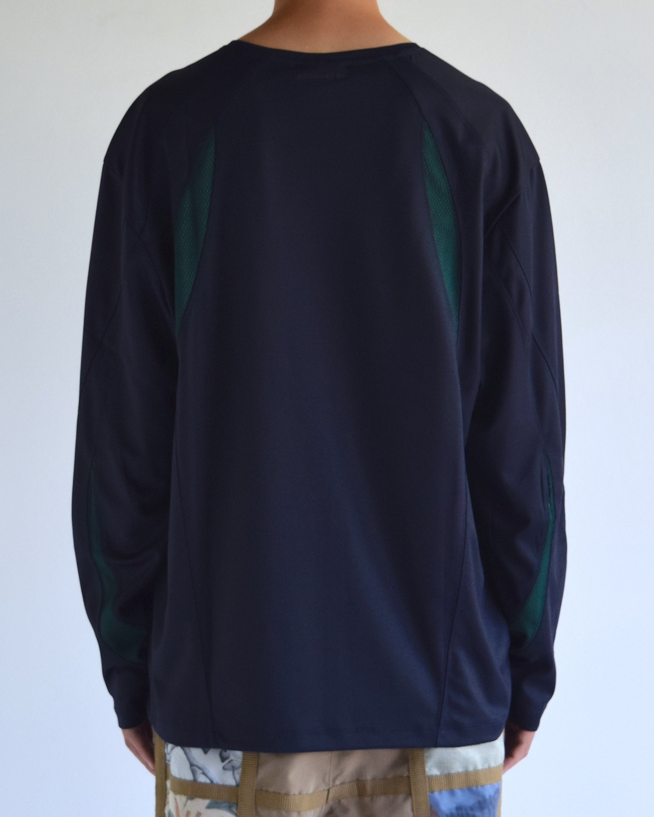 Somewhere Outside / Mesh Paneled L/SL - D/NAVY