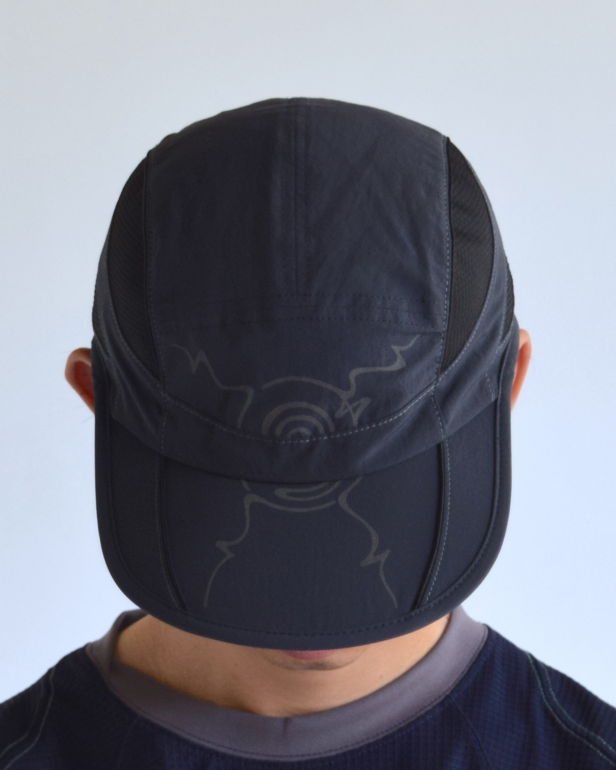 Somewhere Outside / Curved Mesh Panel Cap - CHARCOAL