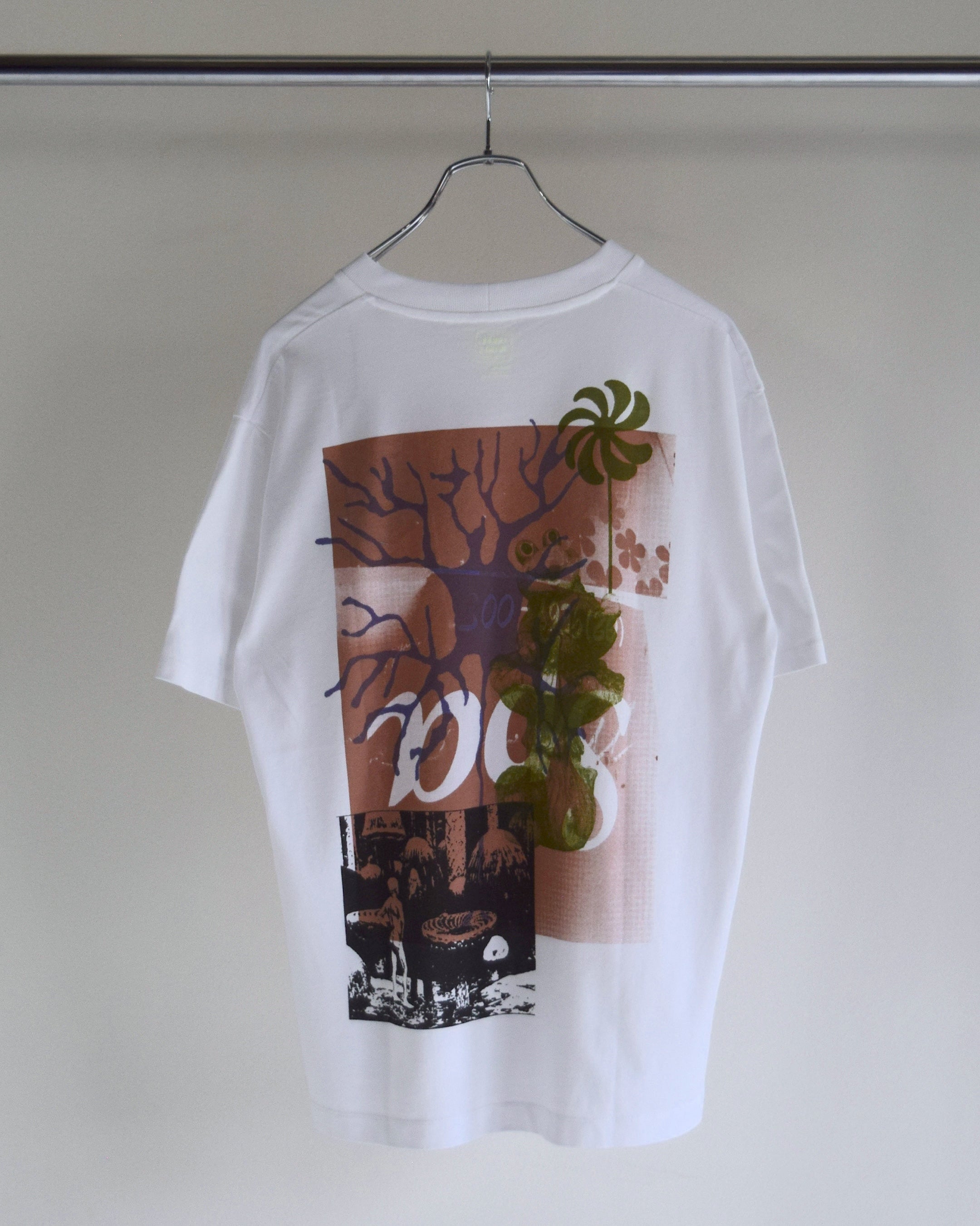 loosejoints / MISHA HOLLENBACH - "THERE’S NO EVIDENCE THAT THEY WERE ATTACHED TO THE STALK" S/S TEE - WHITE