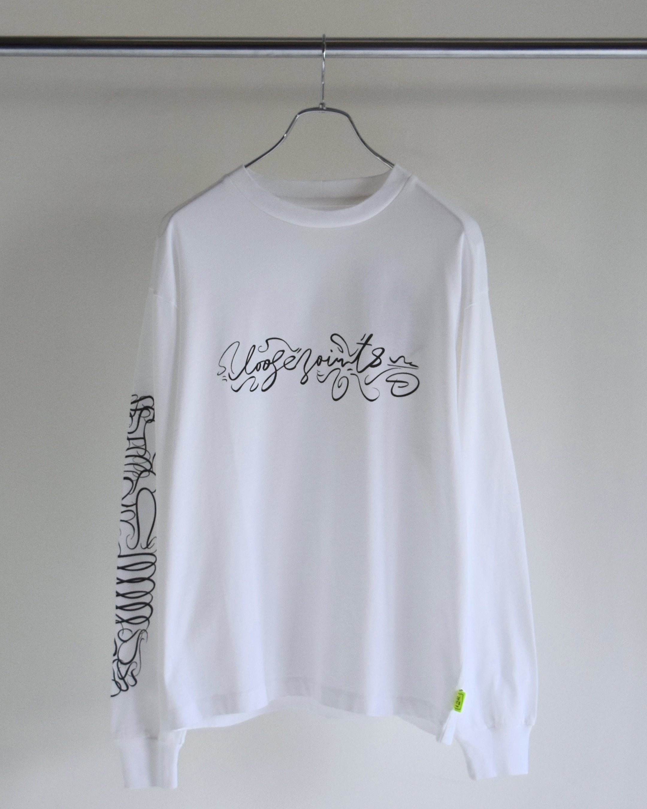 loosejoints / JUN TSUNODA - "LOOSEJOINTS" L/S TEE - WHITE