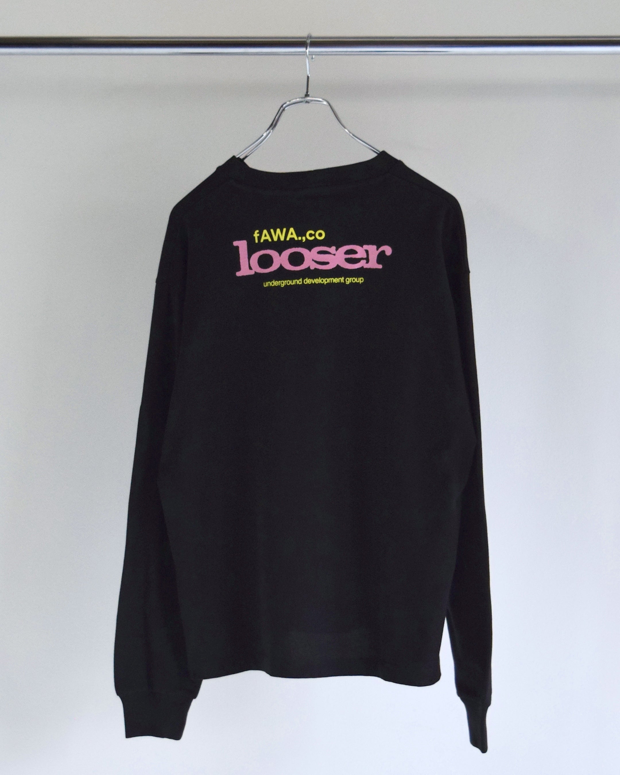 loosejoints / CLAY ARLINGTON - "UNDERGROUND DEVELOPMENT GROUP" L/S TEE - BLACK