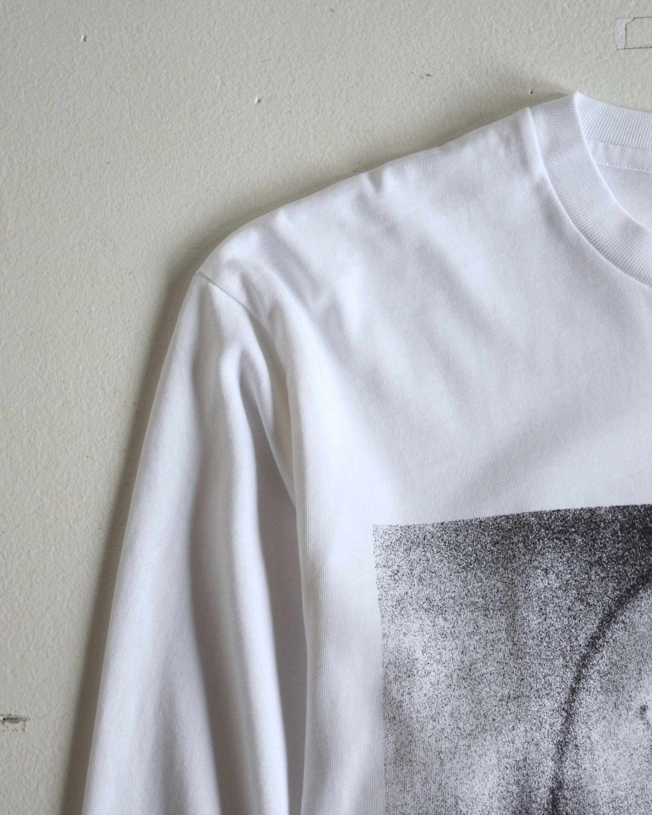 loosejoints / ED DAVIS - "GREEN ELEPHANT" L/S TEE - WHITE
