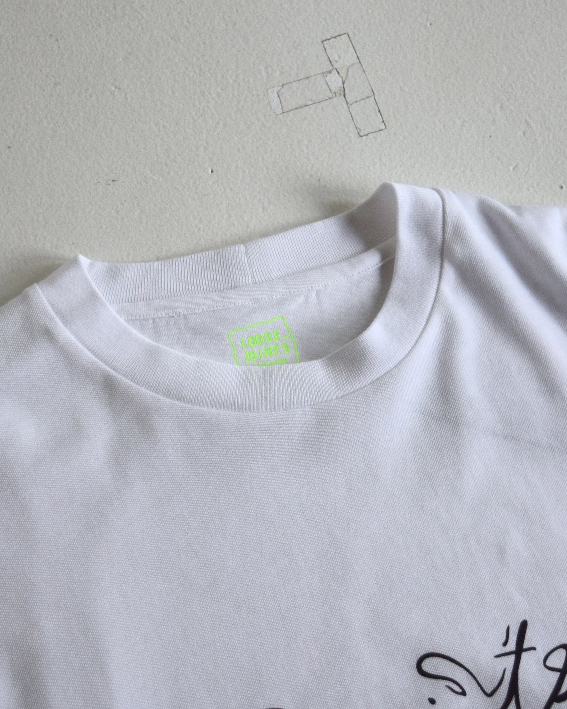 loosejoints / JUN TSUNODA - "LOOSEJOINTS" L/S TEE - WHITE