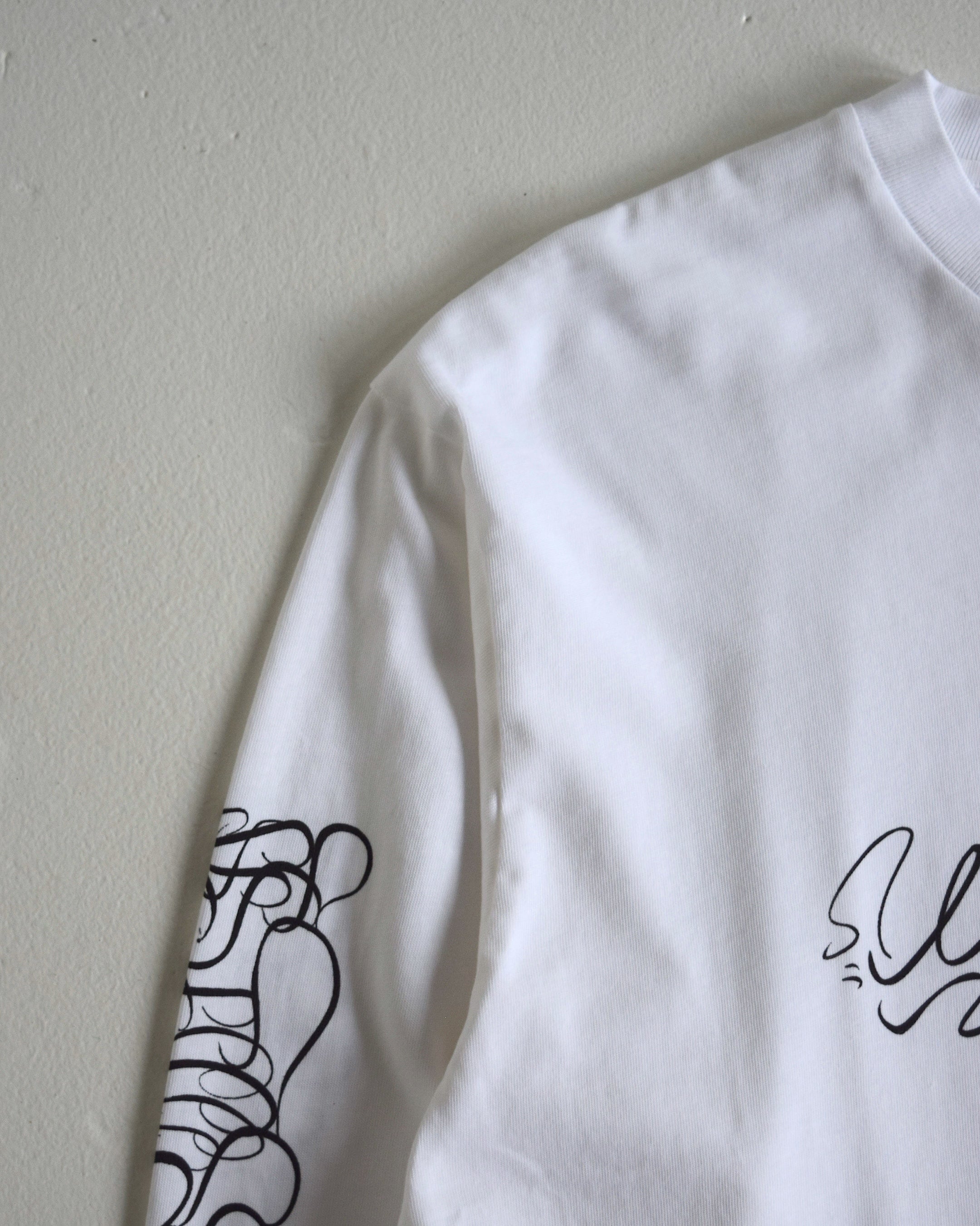 loosejoints / JUN TSUNODA - "LOOSEJOINTS" L/S TEE - WHITE