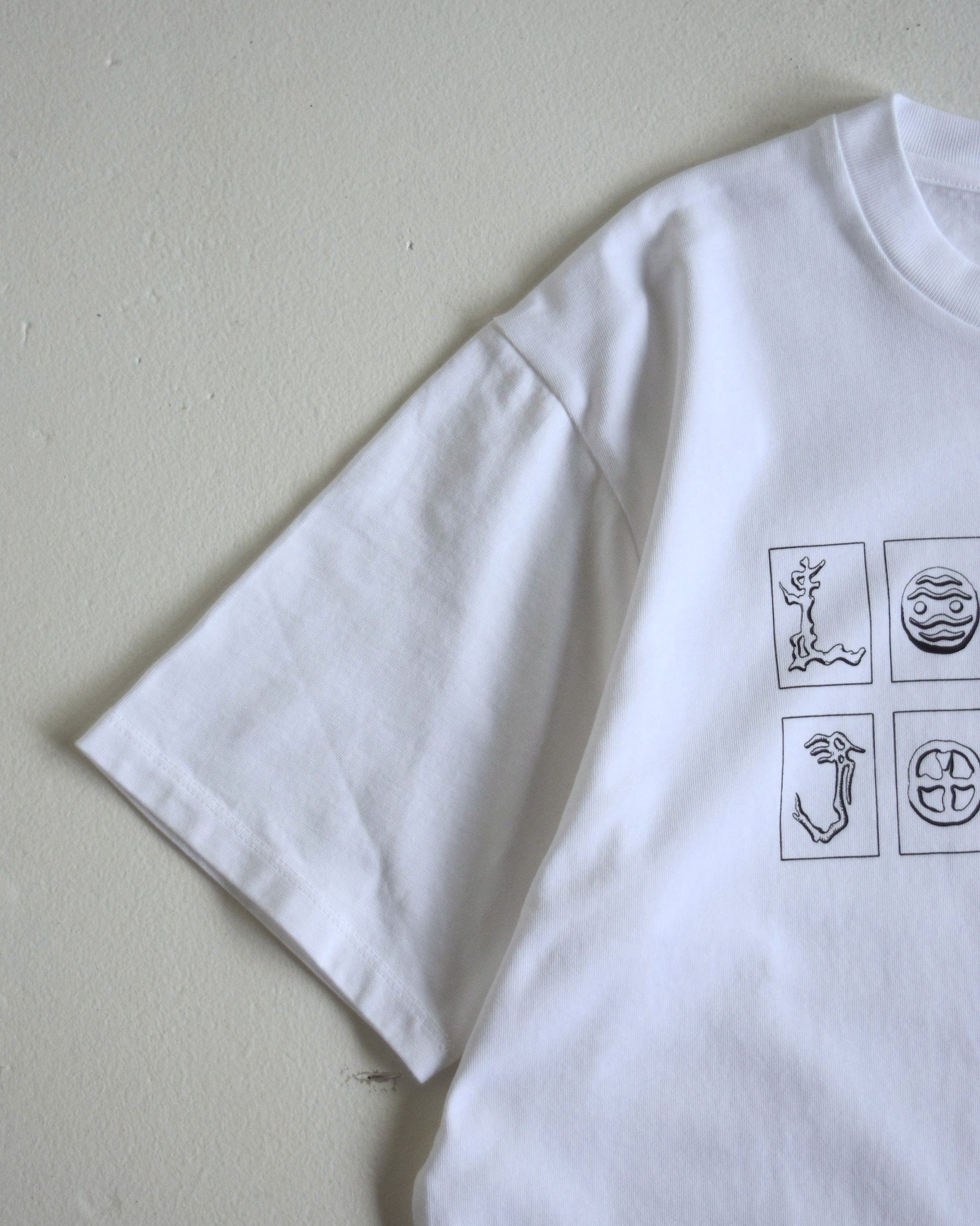 loosejoints / SUSUMU MUKAI - "ANCIENT MODELS" S/S TEE - WHITE