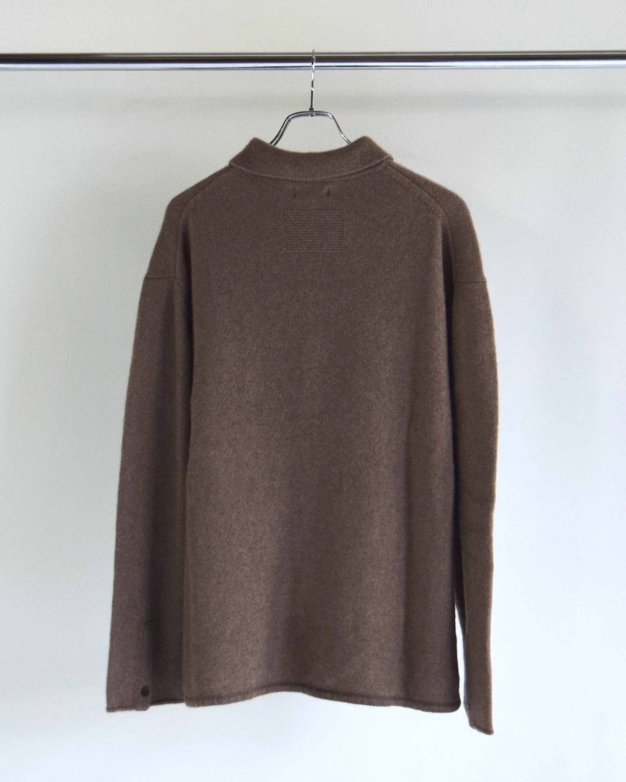 nakedgauge / COMFORT TOUCH KNIT REGULAR SHIRTS - SABLE