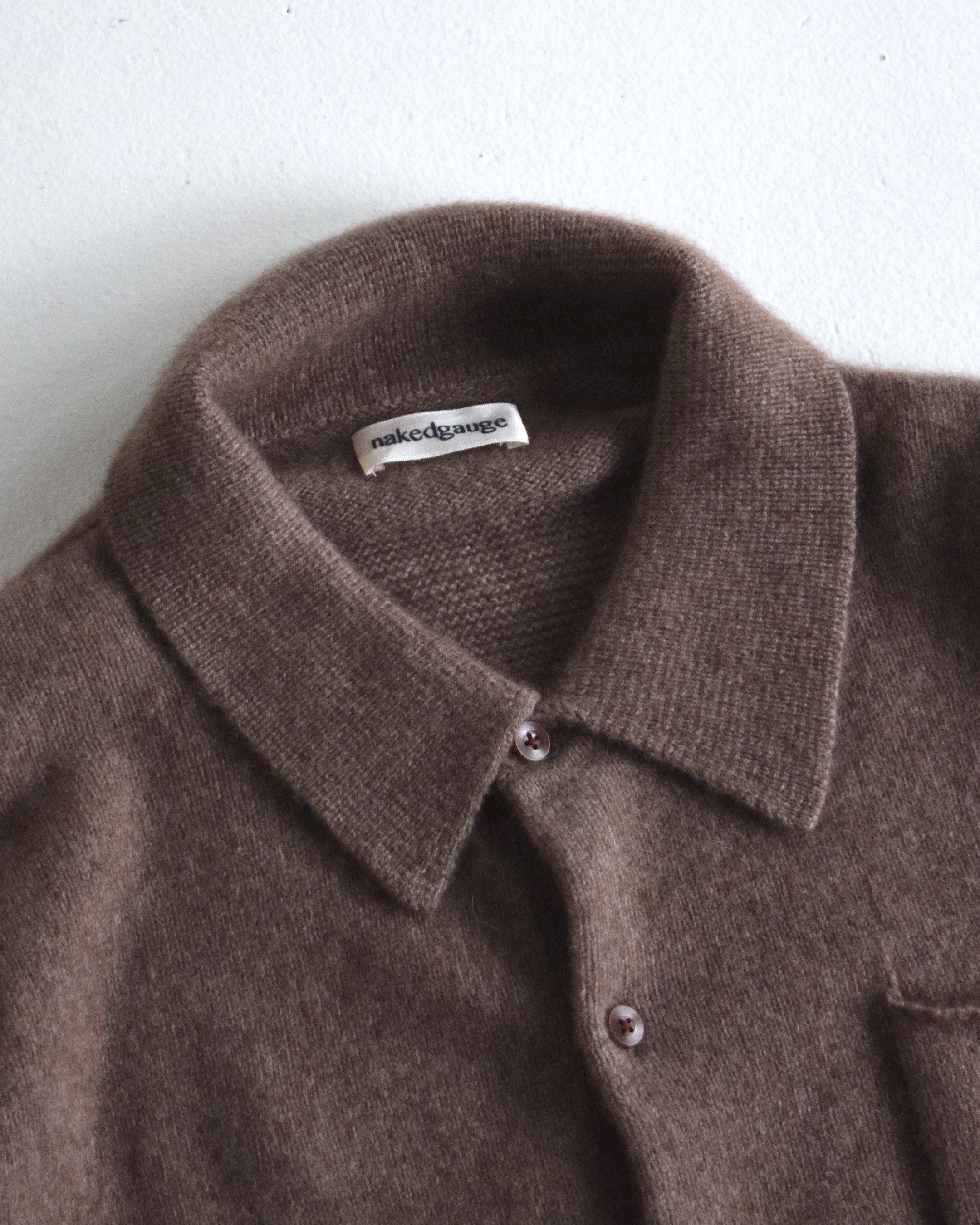 nakedgauge / COMFORT TOUCH KNIT REGULAR SHIRTS - SABLE