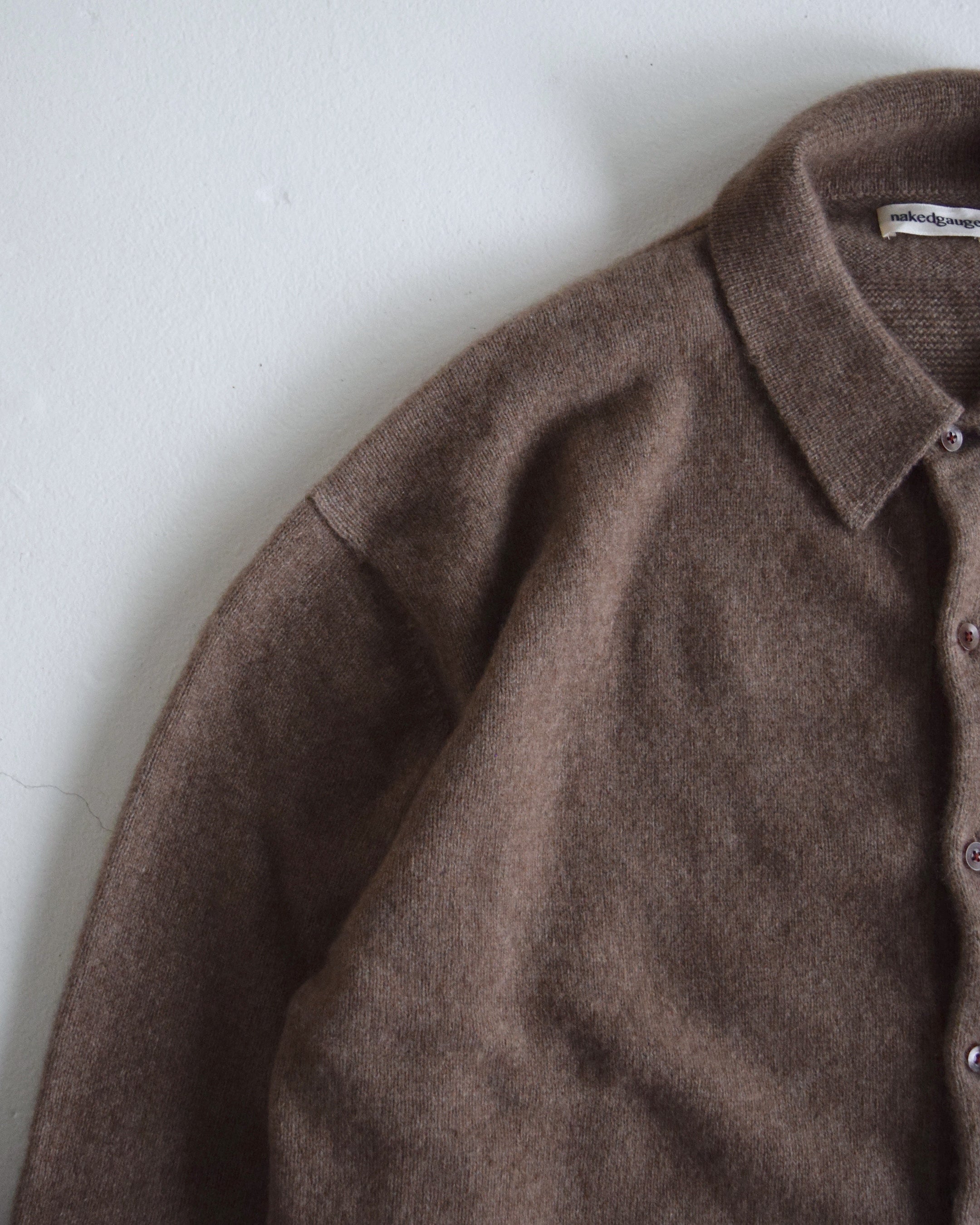 nakedgauge / COMFORT TOUCH KNIT REGULAR SHIRTS - SABLE