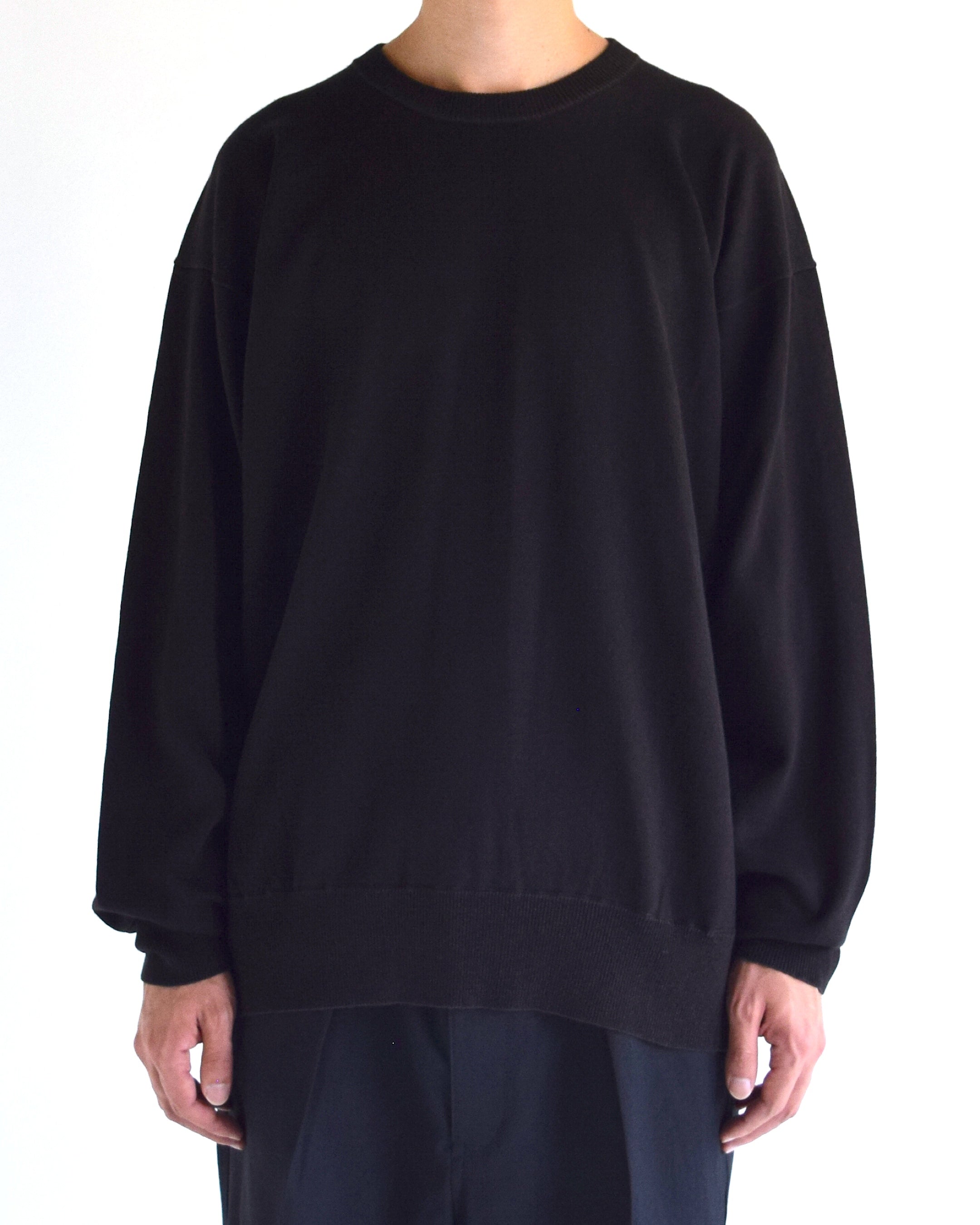 satou / "kimono ls knit" - kuro