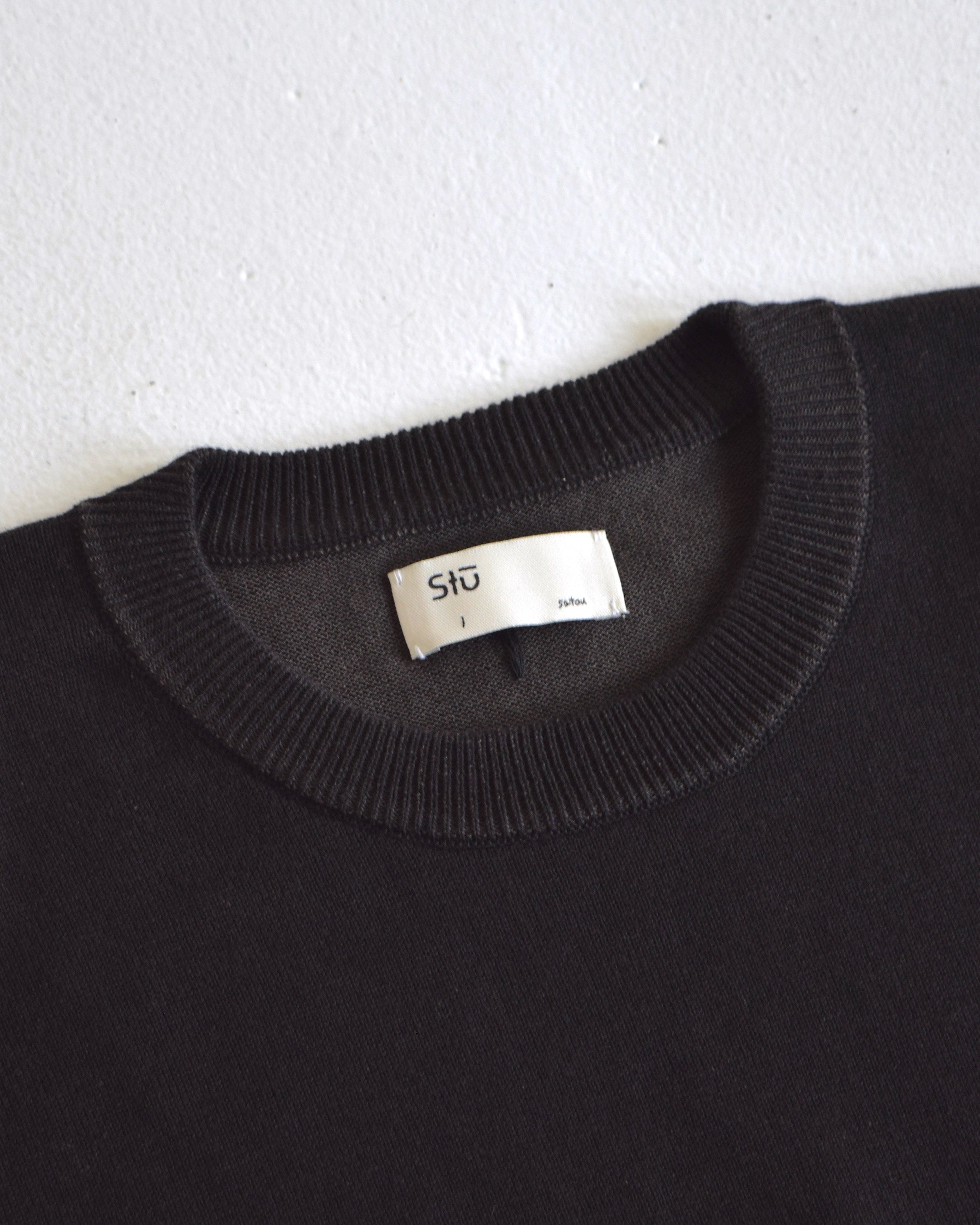 satou / "kimono ls knit" - kuro