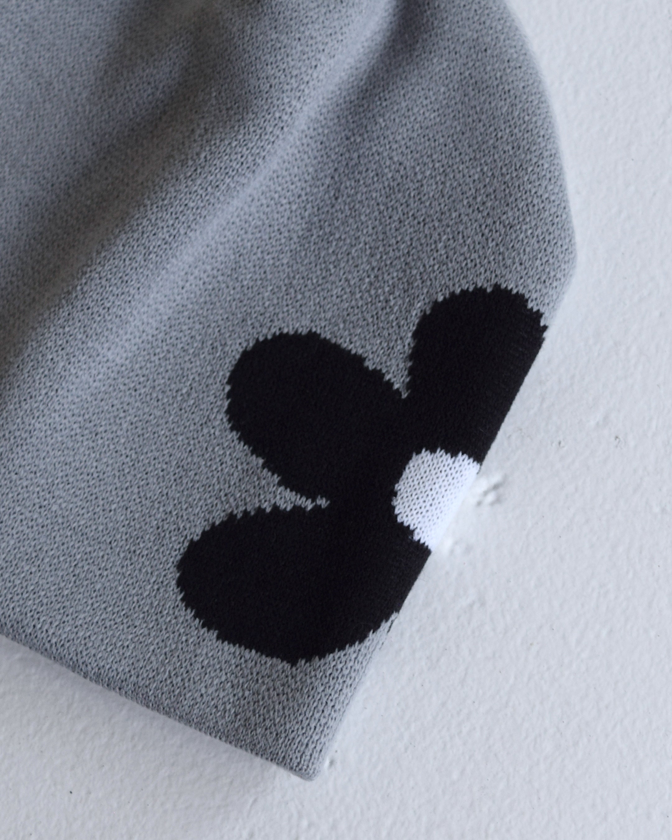 NICK GEAR / Flower logo beanie - GRAY