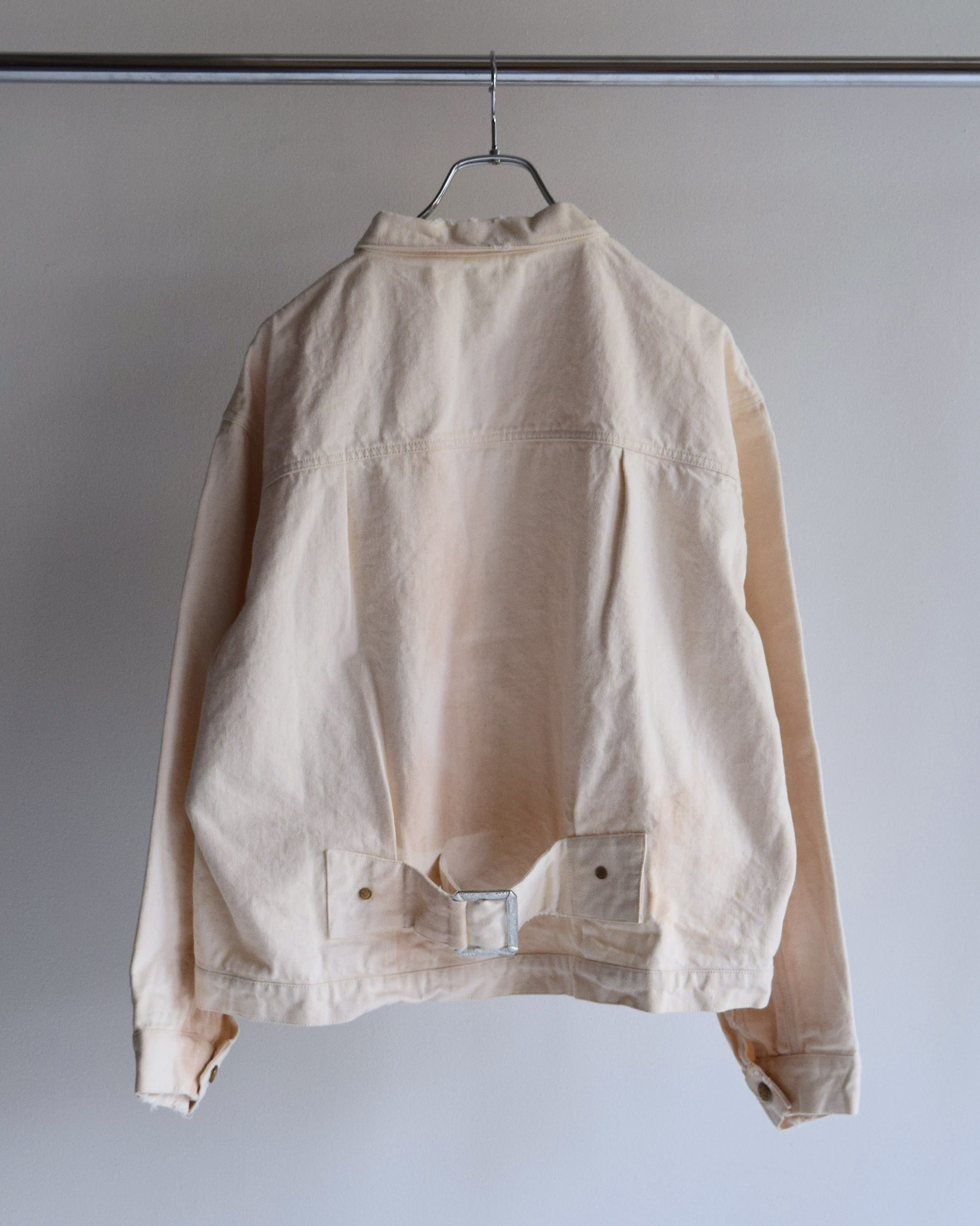 LES SIX / Patriots Denim Jacket - WHITE