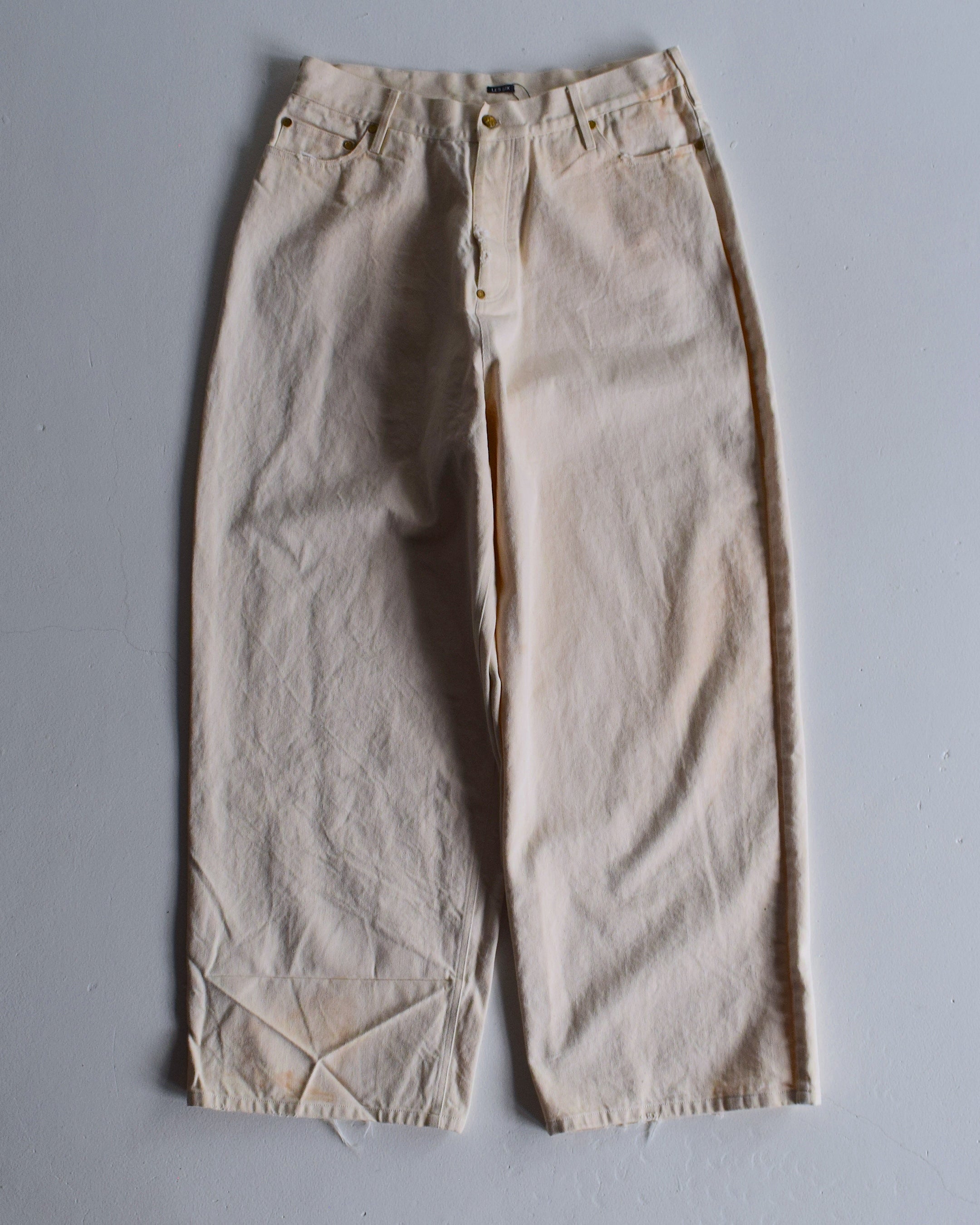 LES SIX / Patriots Denim Pants - WHITE