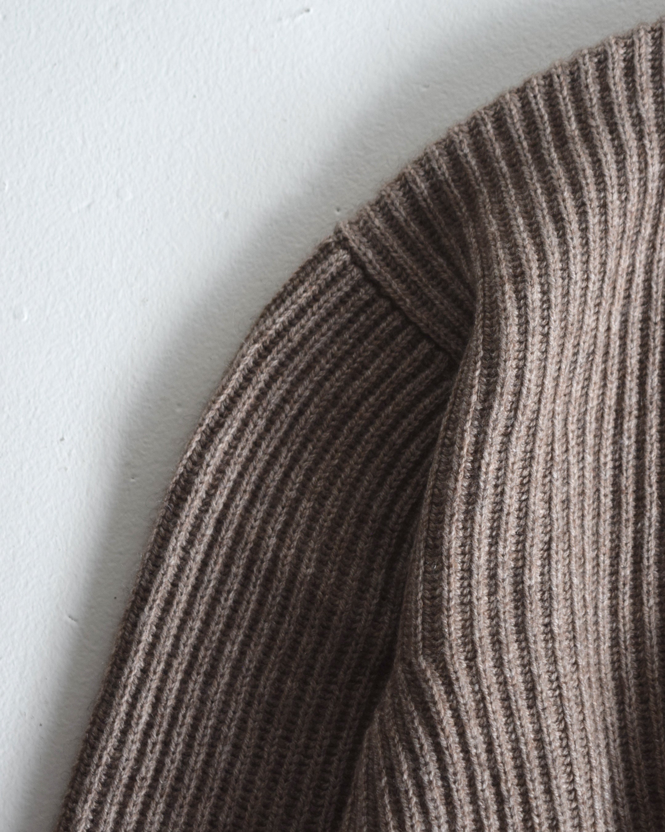 nakedgauge / COMFORT BLEND YARN LOOSE FIT SWEATER - BROWN