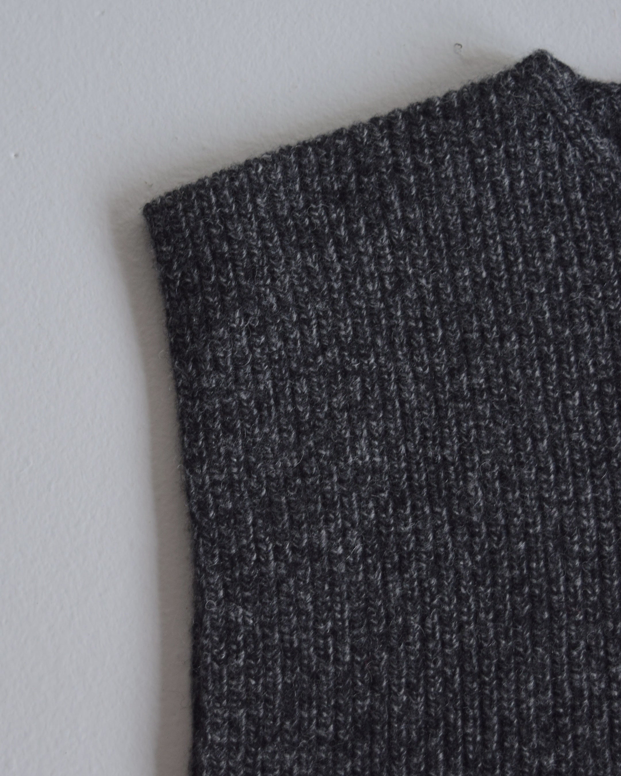 satou / "melange knit chokki" - sumi