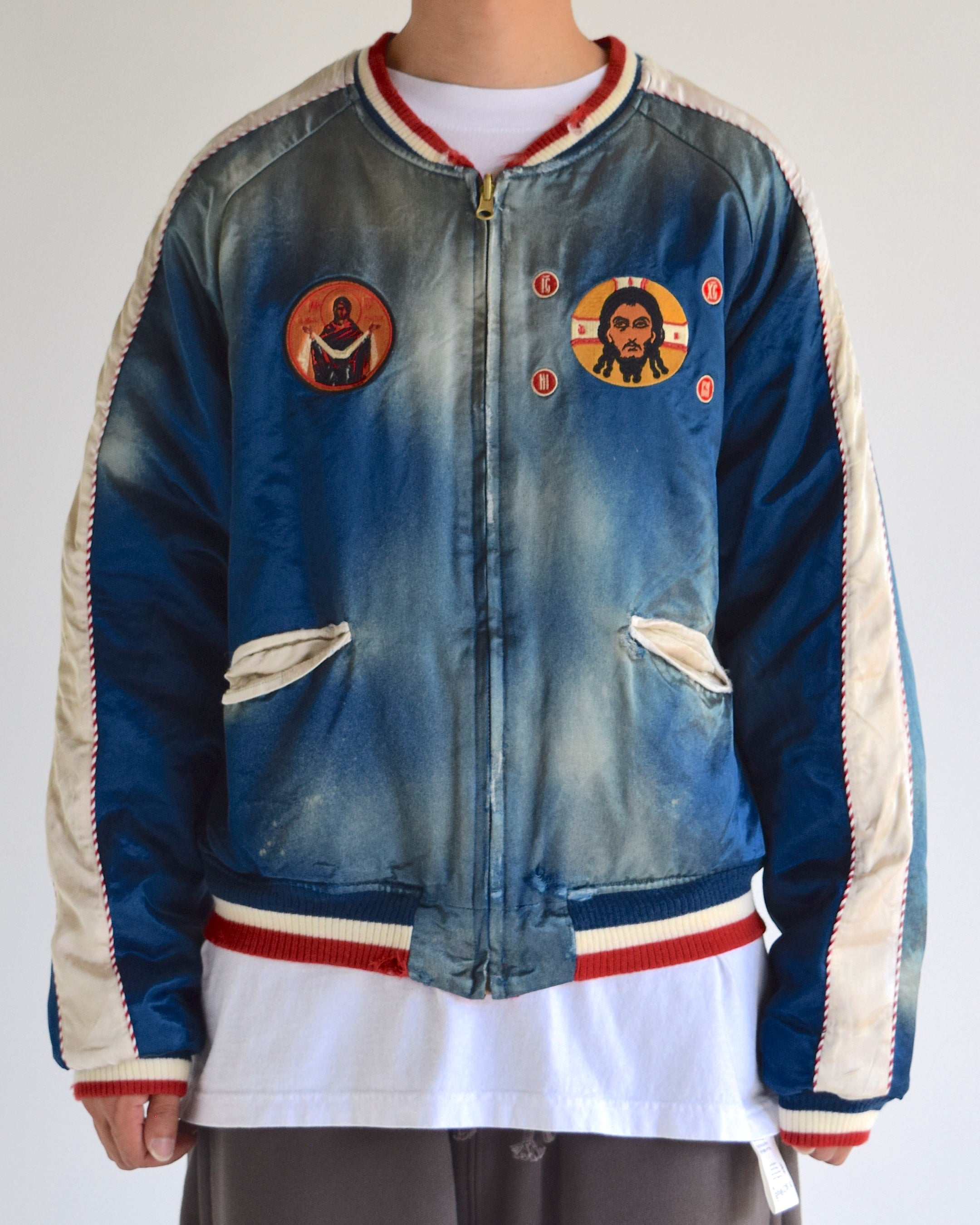 LES SIX / Orthodox Rebel Souvenir Jacket - Blue / Red