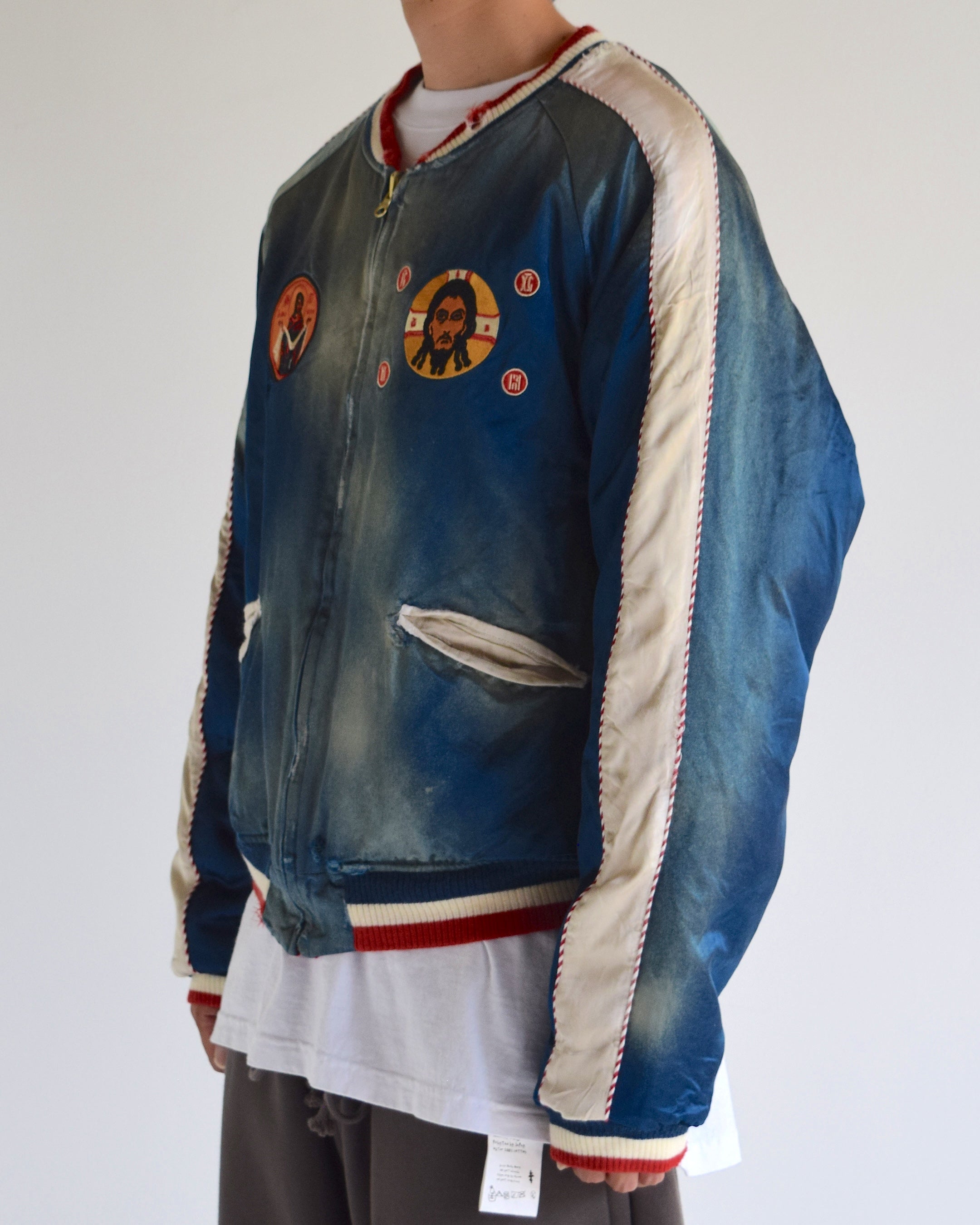 LES SIX / Orthodox Rebel Souvenir Jacket - Blue / Red