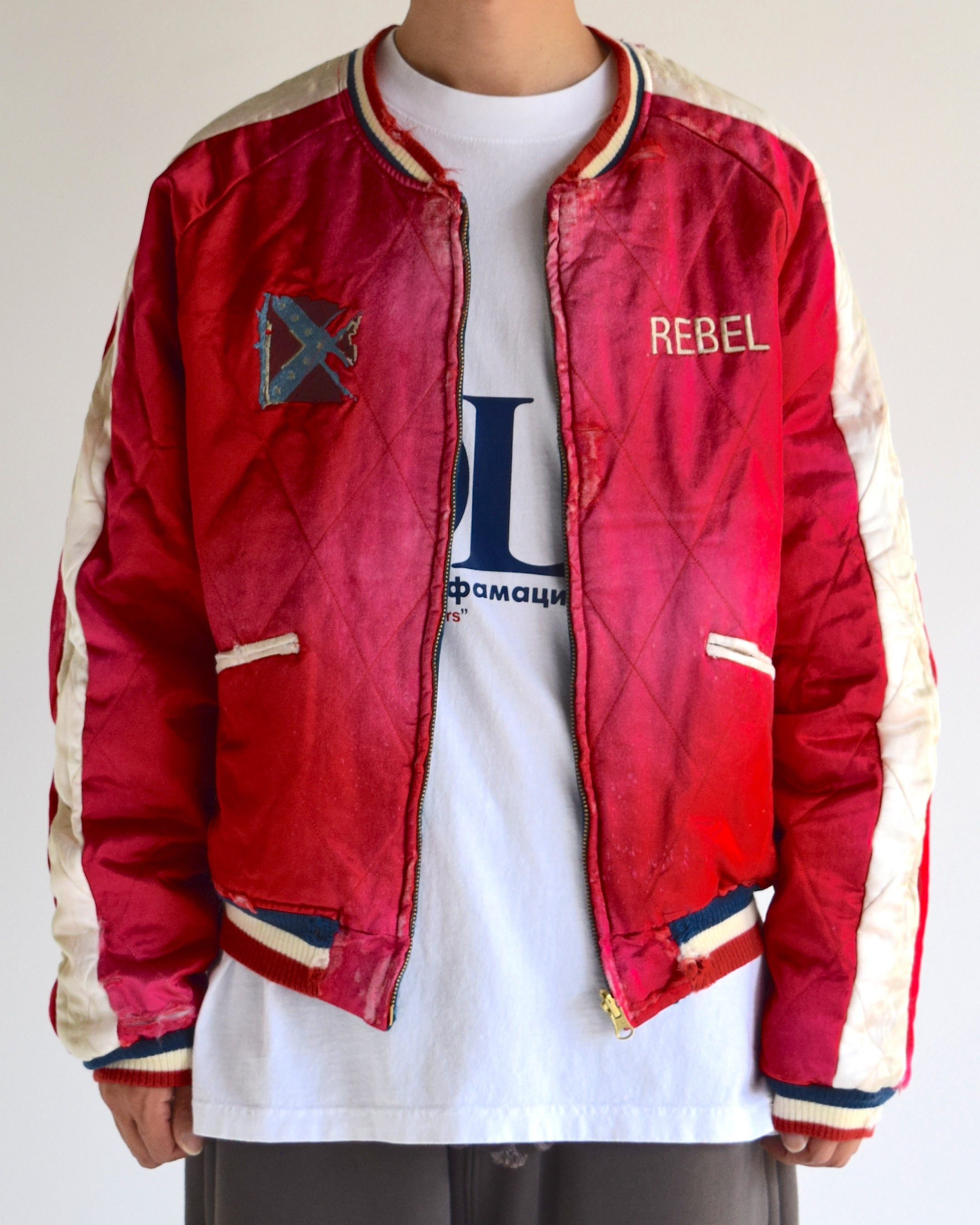 LES SIX / Orthodox Rebel Souvenir Jacket - Blue / Red