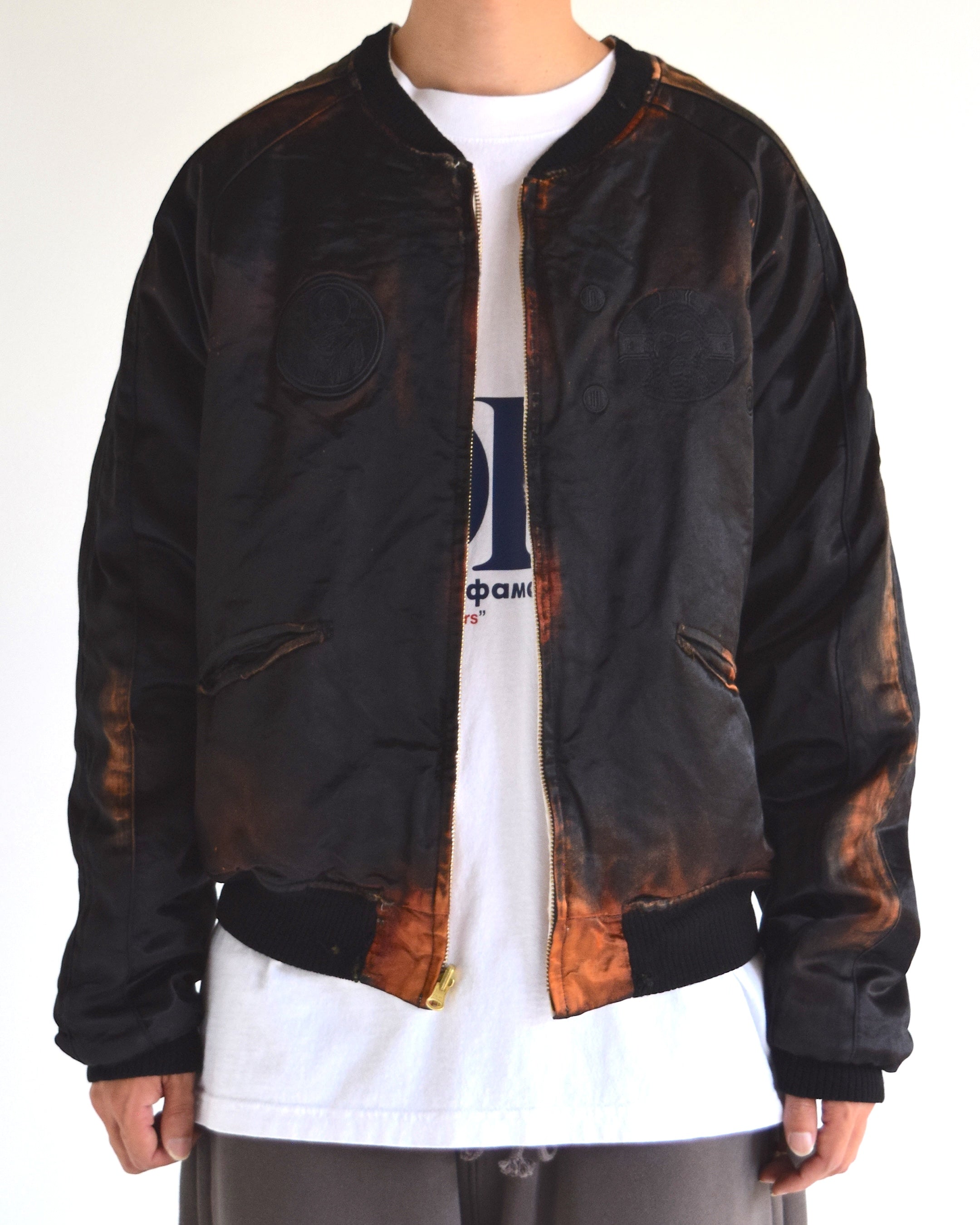 LES SIX / Orthodox Rebel Souvenir Jacket - Black / White