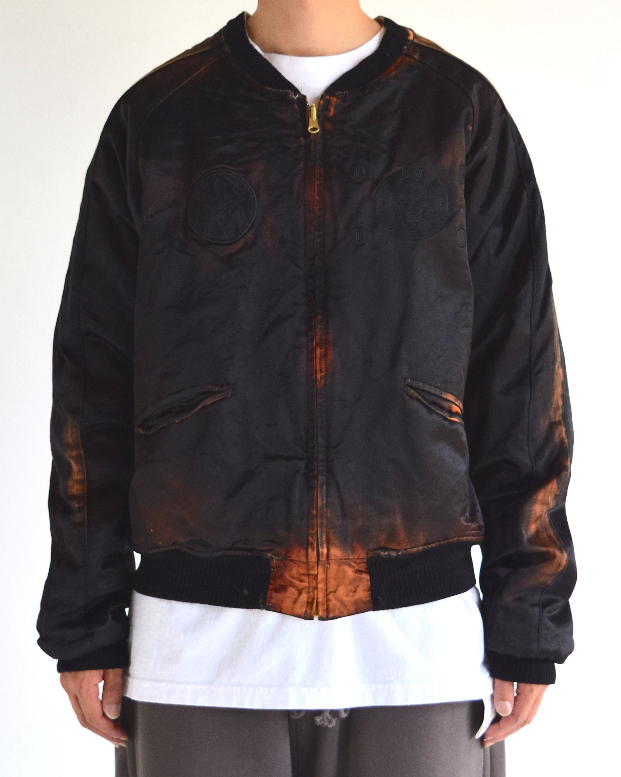 LES SIX / Orthodox Rebel Souvenir Jacket - Black / White