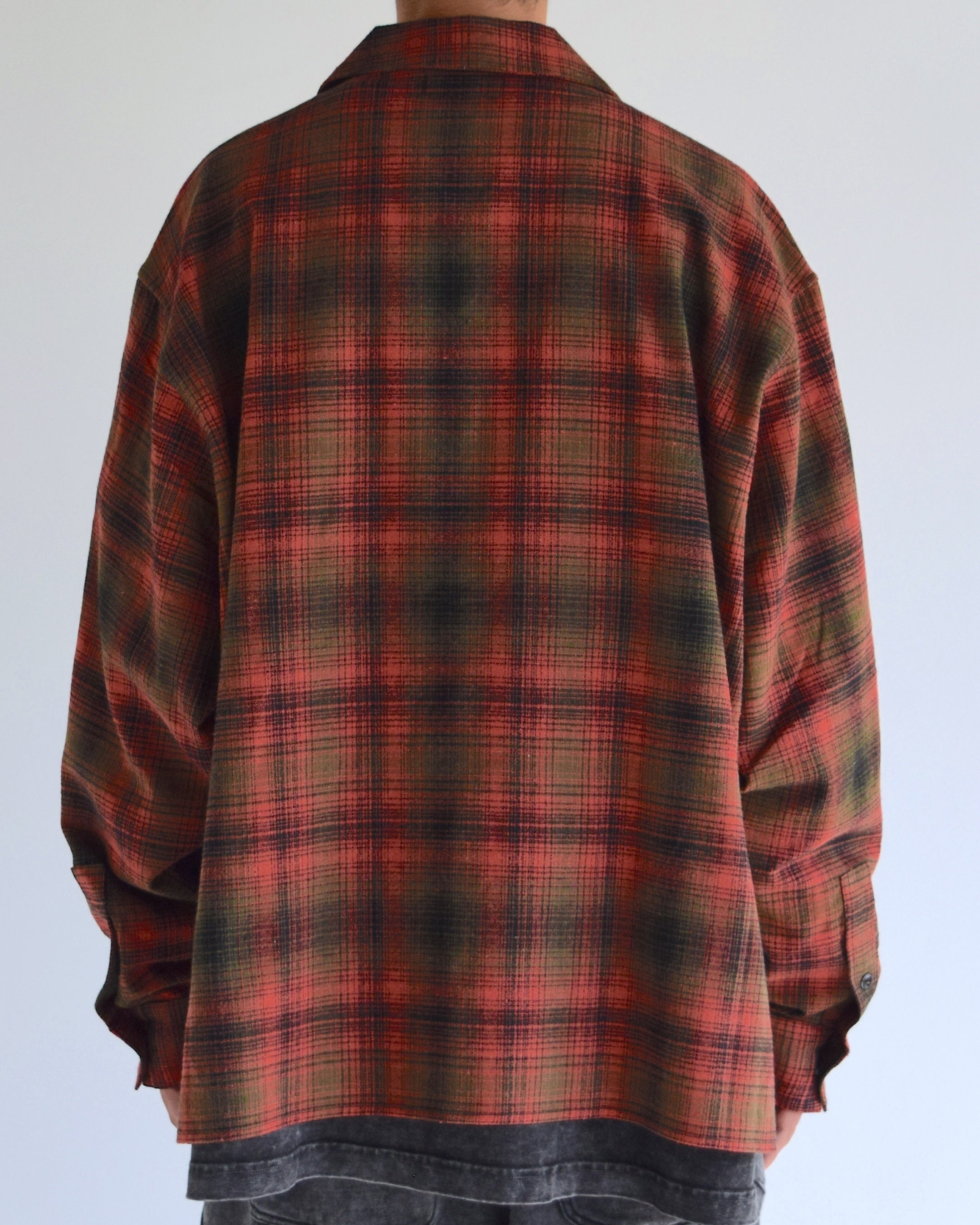 INTODUSK / DISCIPLE PLAID SHIRT - ORANGE